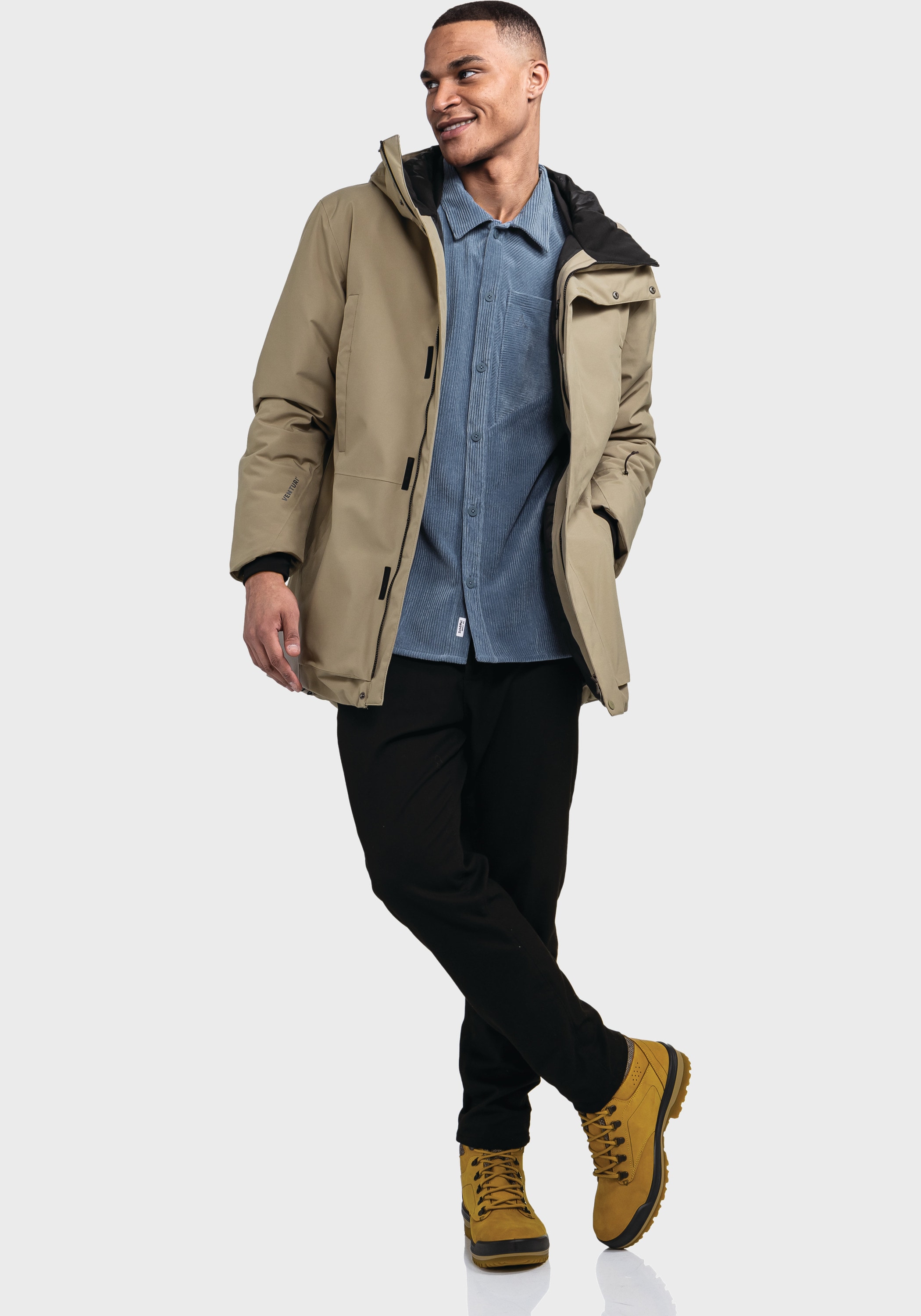Schöffel Langjacke »Urban Ins Parka Style Crivat MNS« mit Kapuze