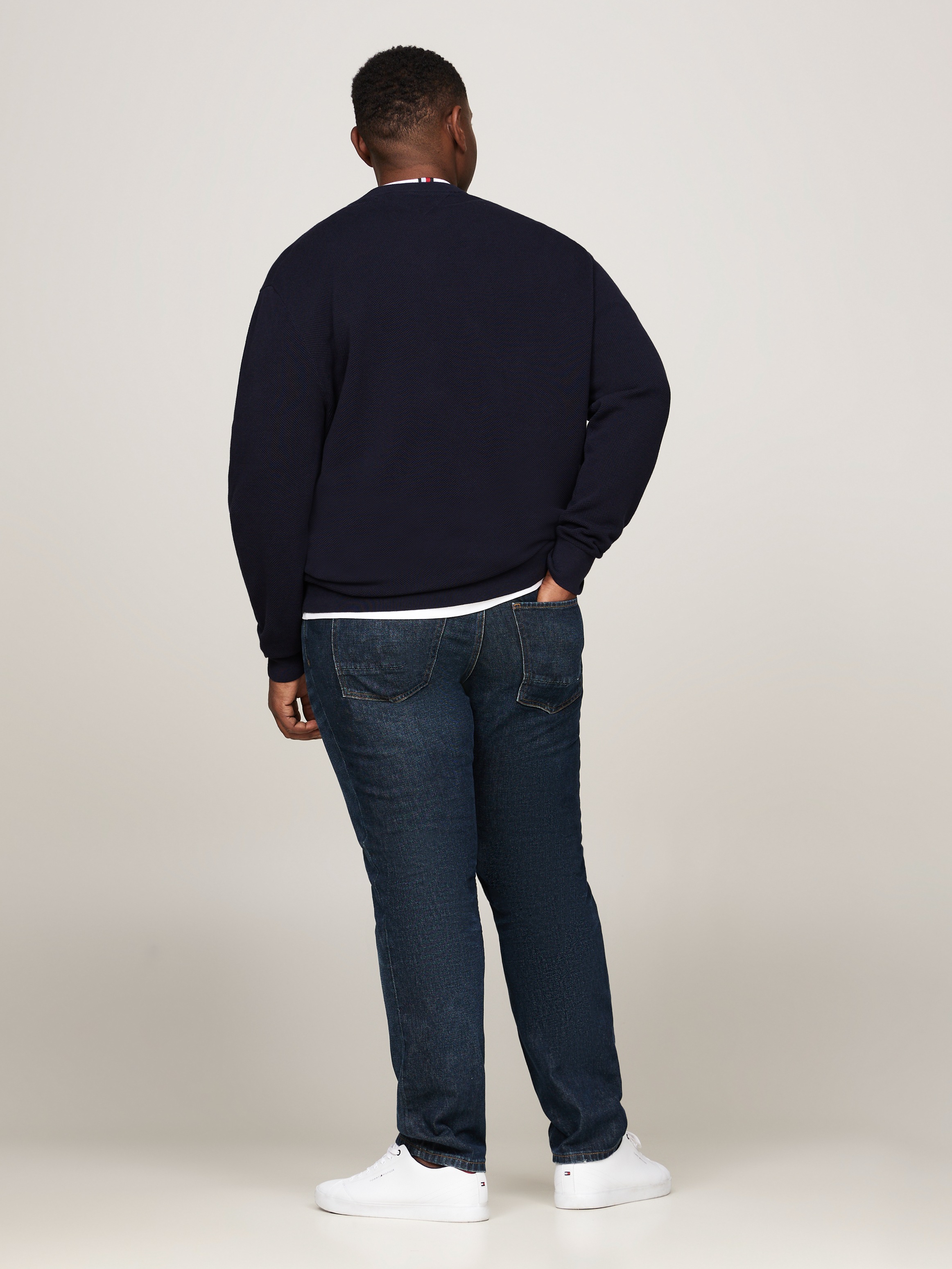 Tommy Hilfiger Big & Tall Rundhalspullover »BT-ESSENTIAL STRUCTURE CREW NECK«, Grosse Grössen