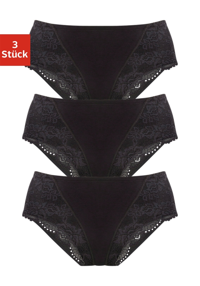Image of petite fleur by Lascana Formslip 3er-Pack, aus elastischer Baumwoll-Qualität