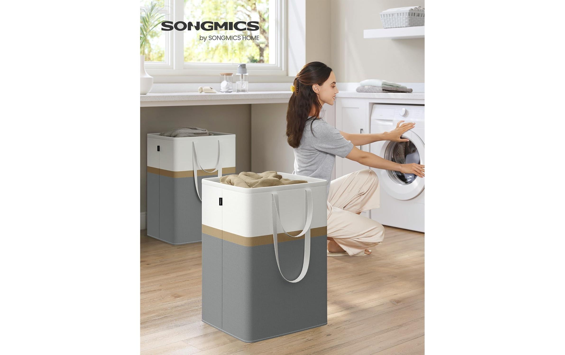 SONGMICS Panier à linge »2-er Set 110 l«
