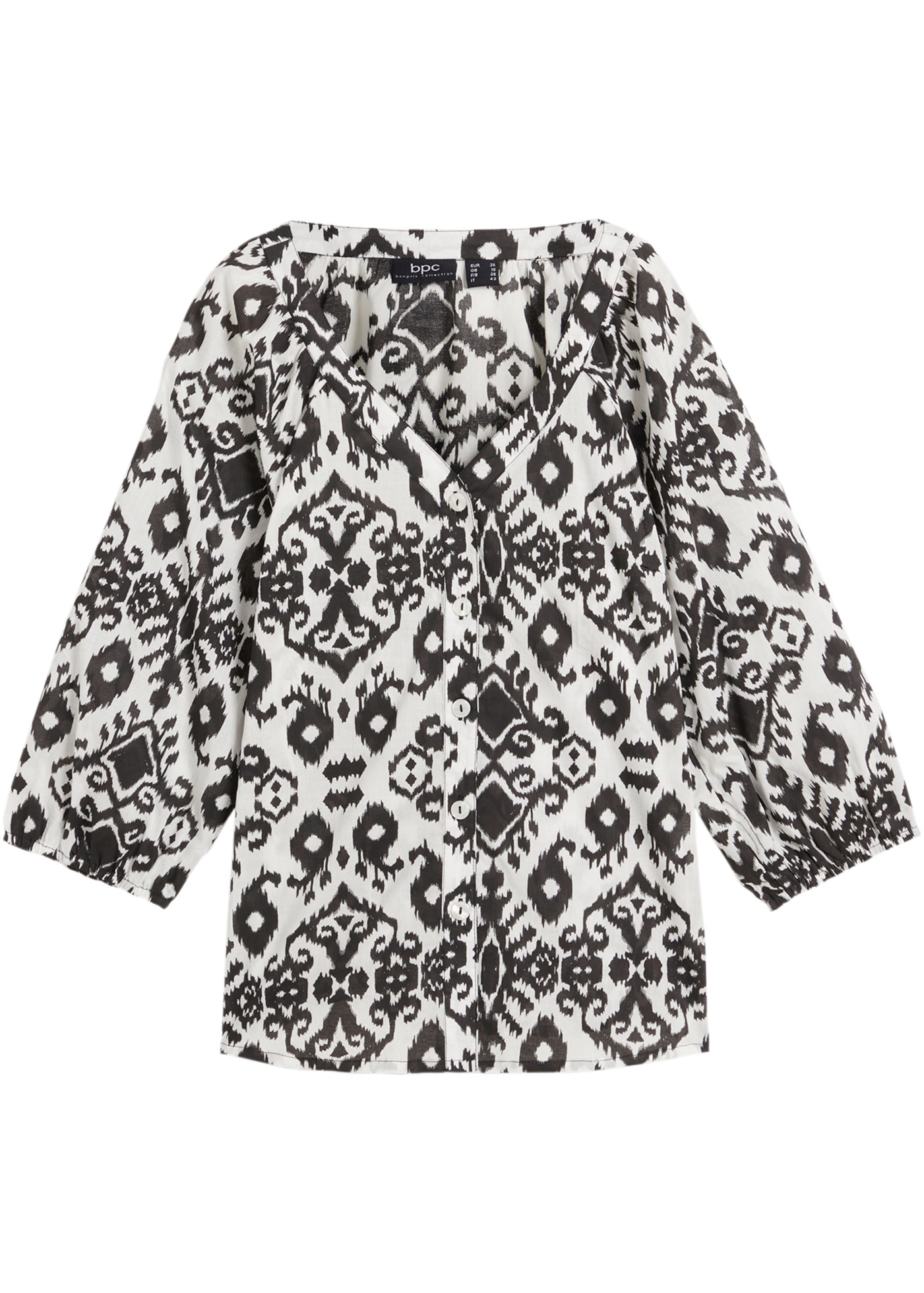 bonprix Langarmbluse »Bluse aus Baumwolle« Bluse aus Baumwolle