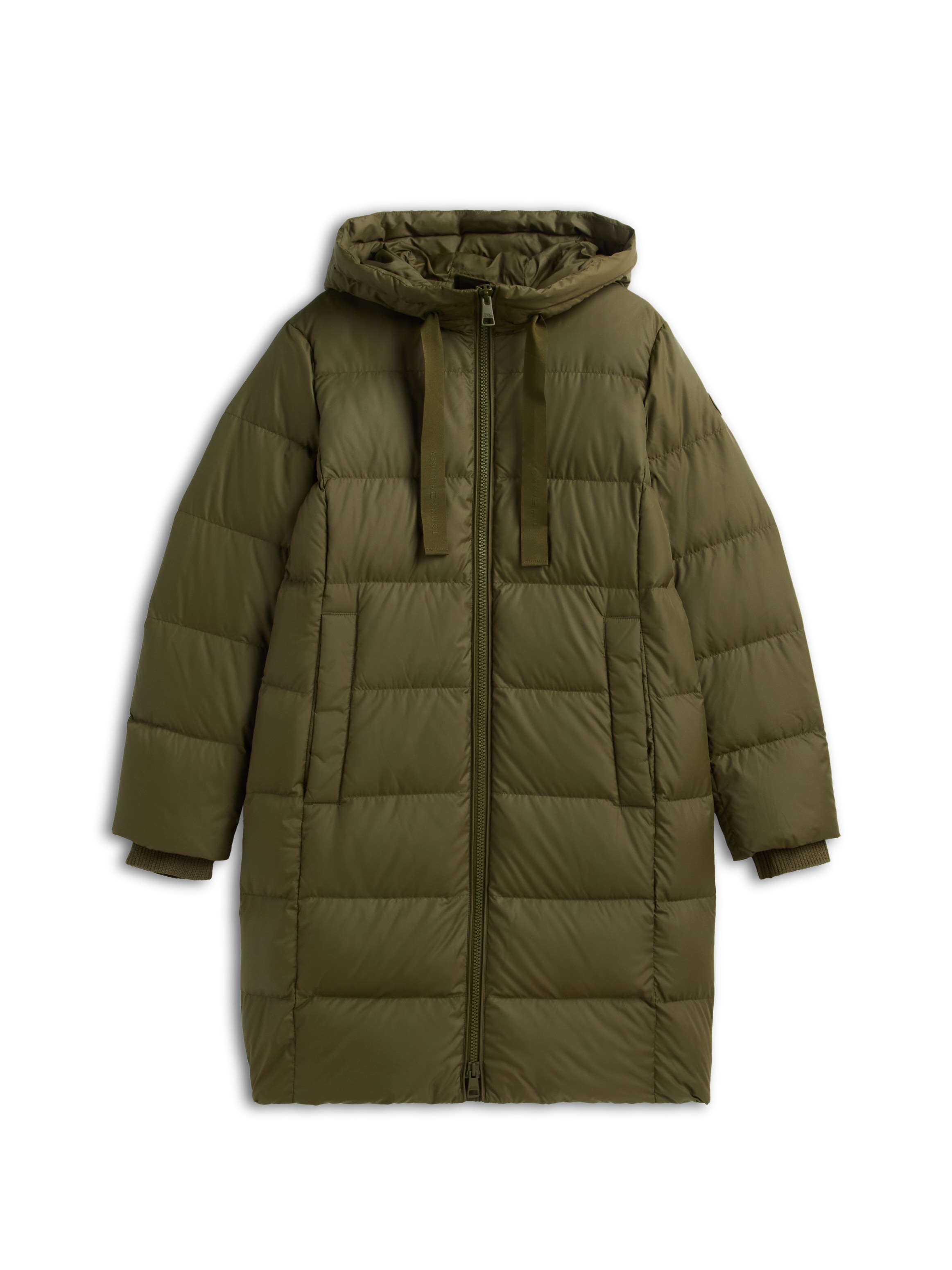 Tommy Hilfiger Steppmantel »TH TAPE DOWN COAT W/HOOD« Kunstfaser, Kapuze