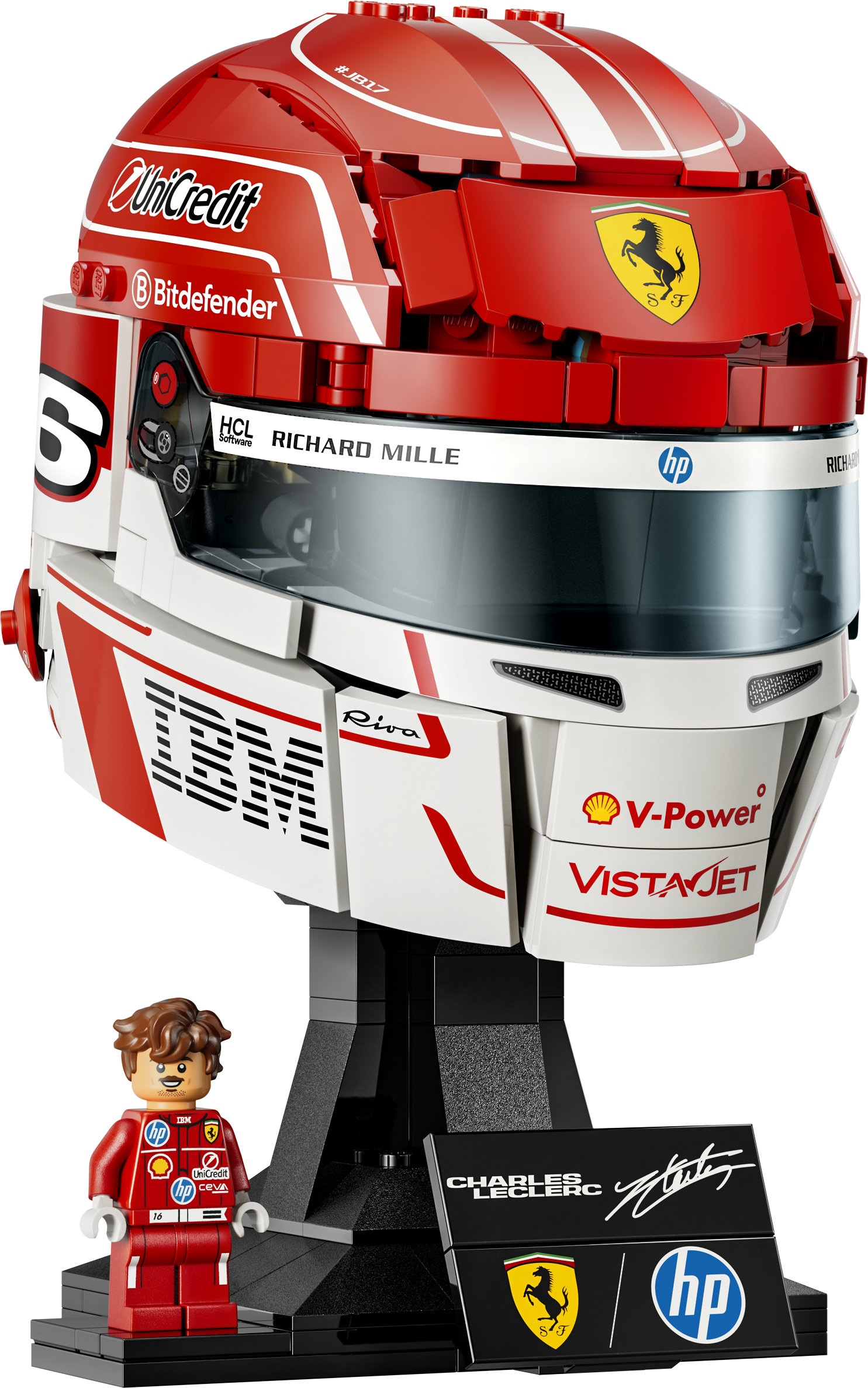 LEGO® Pions de construction »Scuderia Ferrari HP Charles Leclerc Helm (43014)« LEGO Editions Formula 1