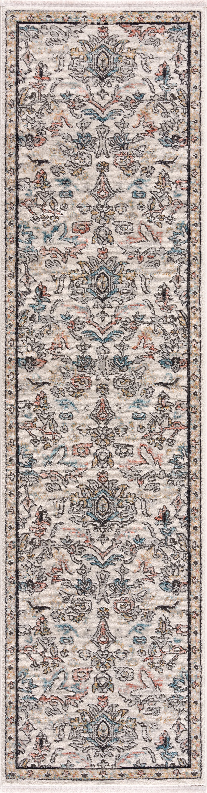 Image of Carpet City Läufer »Novel 8606«, rechteckig, 11 mm Höhe, Vintage-Teppich mit Fransen, Used-Look, Weich, Multicolor, ideal für Flur & Diele bei Ackermann Versand Schweiz