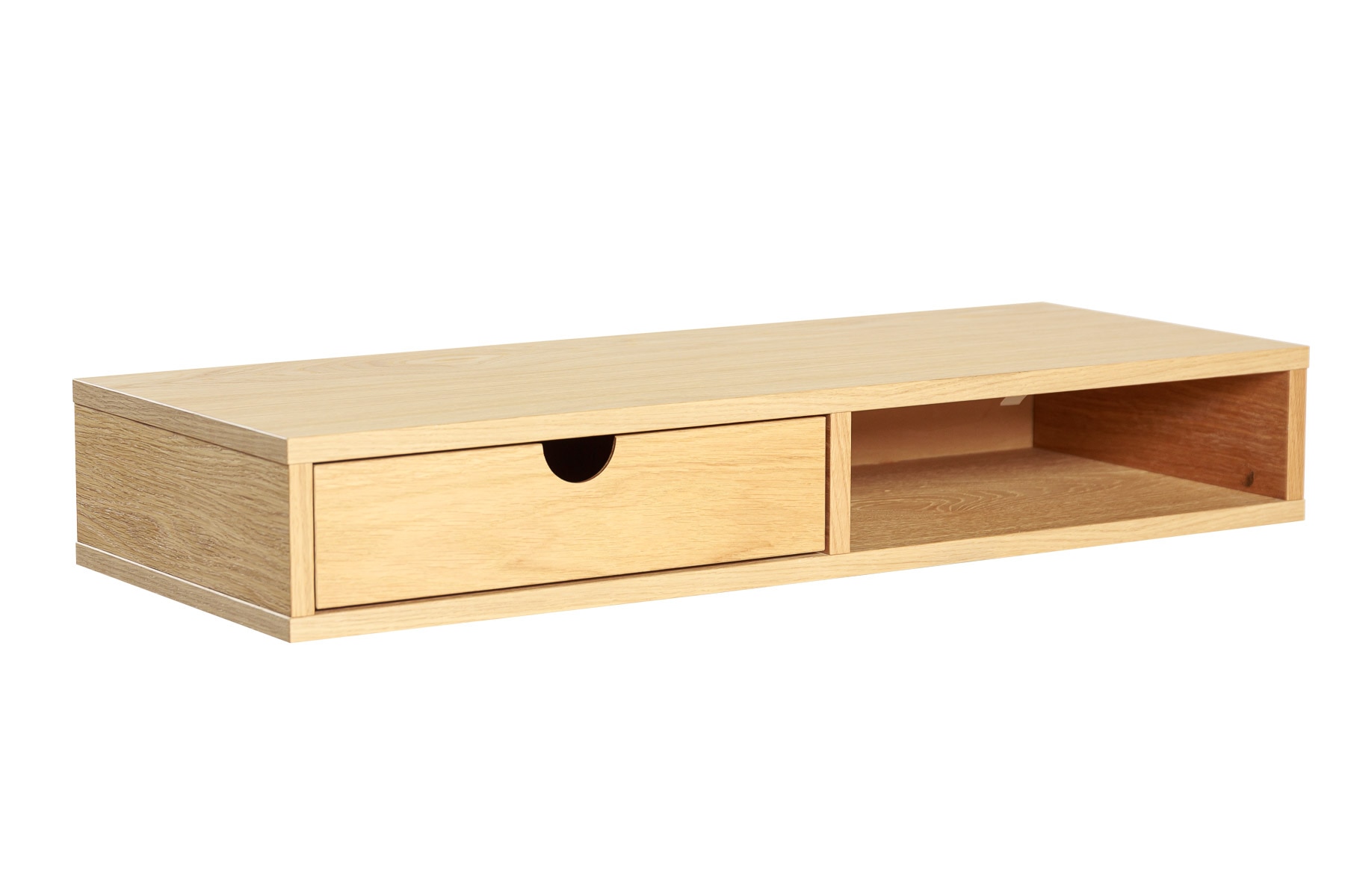 Woodman Stauraumschrank »Farsta«, Mit Holzfurnier aus Eiche, platzsparend, Wandmontage