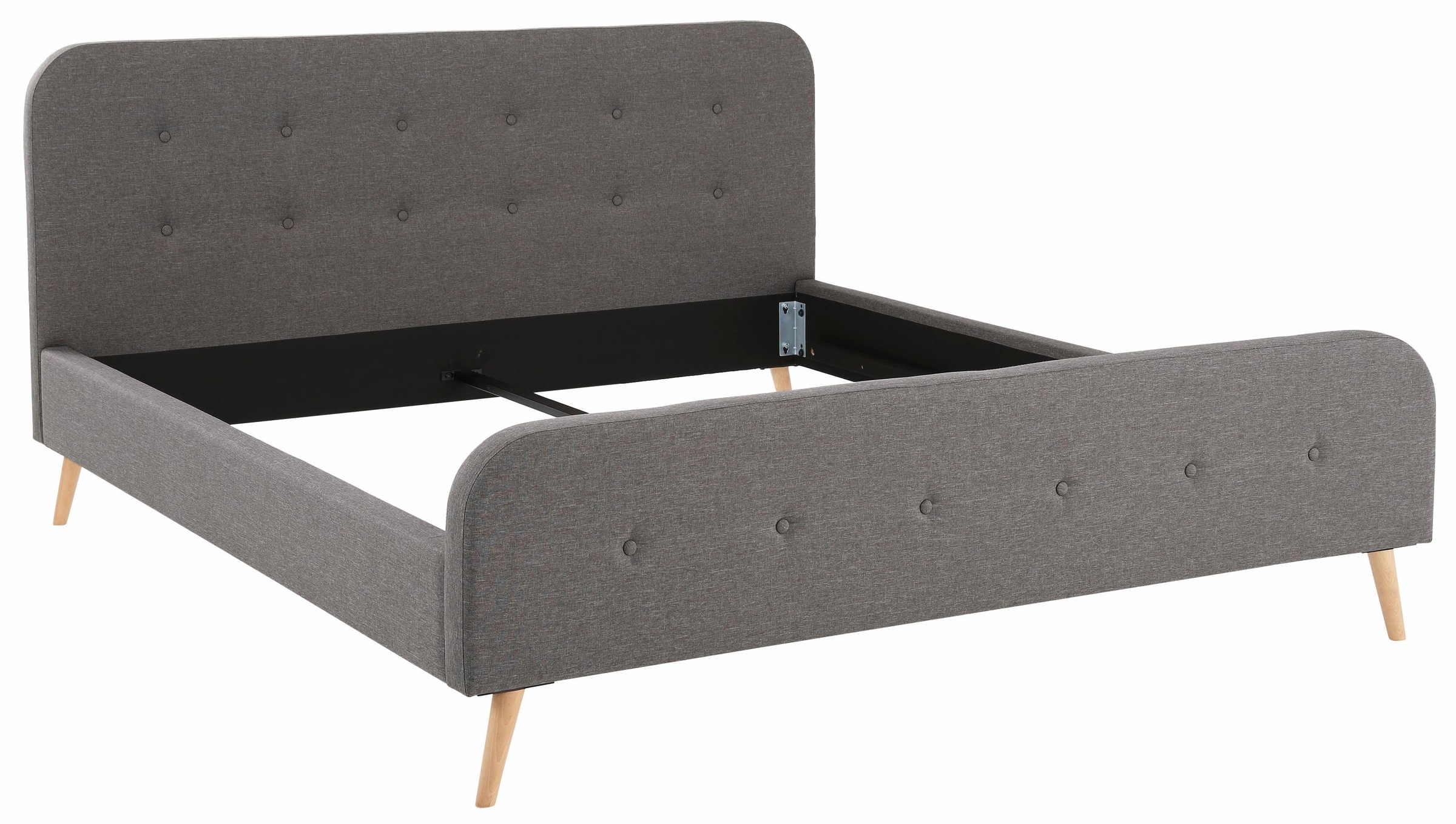Image of Home affaire Polsterbett »Amrum«, mit aufwendiger Knopfleiste am gepolstertem Kopf-und Fussteil bei Ackermann Versand Schweiz