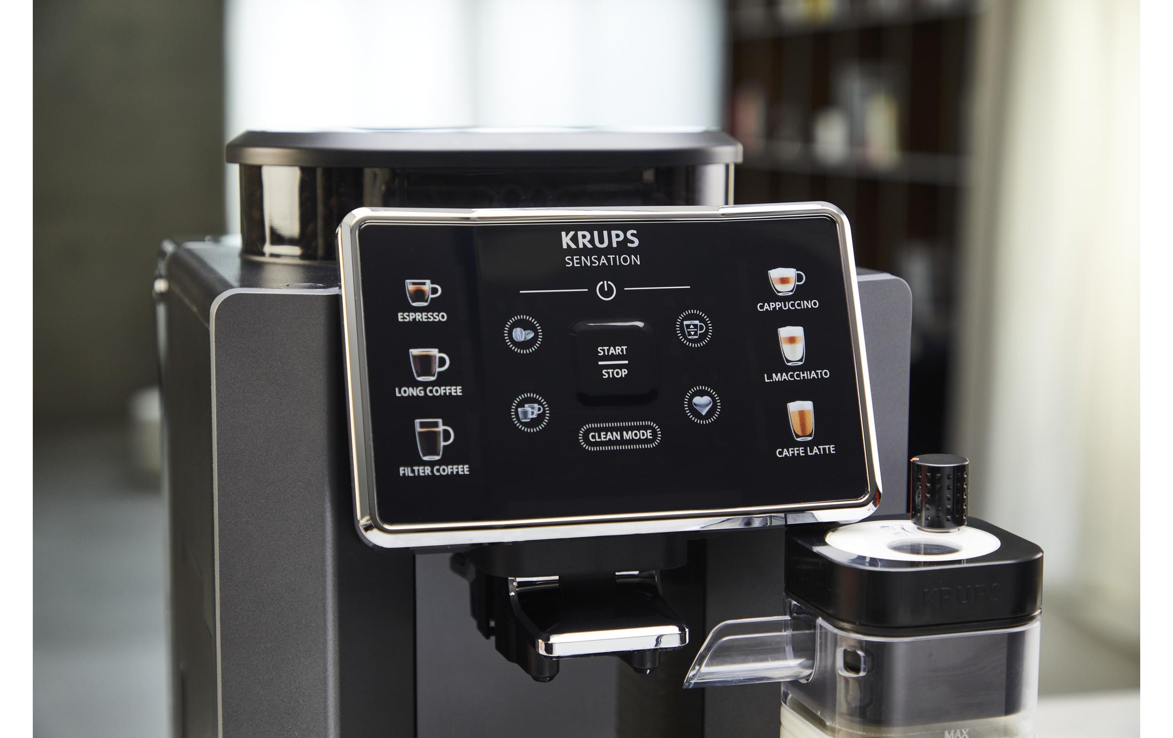 Krups Machine à café automatique »EA9128D Sensation Milk« 6 Kaffee- und Milchspezialitäten, aut. Reinigung, Metall-Brühgruppe
