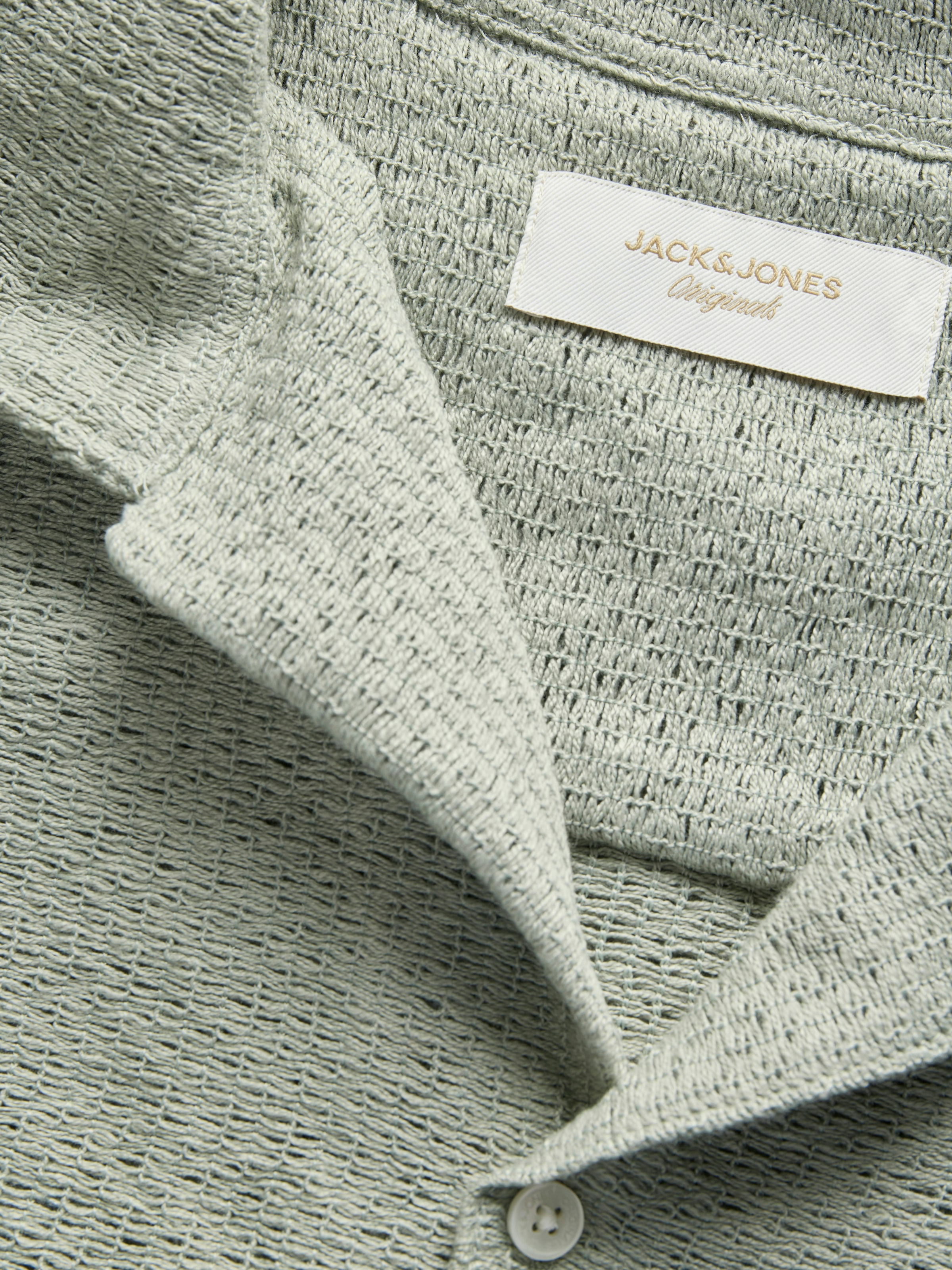 Jack & Jones Kurzarmhemd »JORMONTAUK CROCHET SHIRT SS SA26«