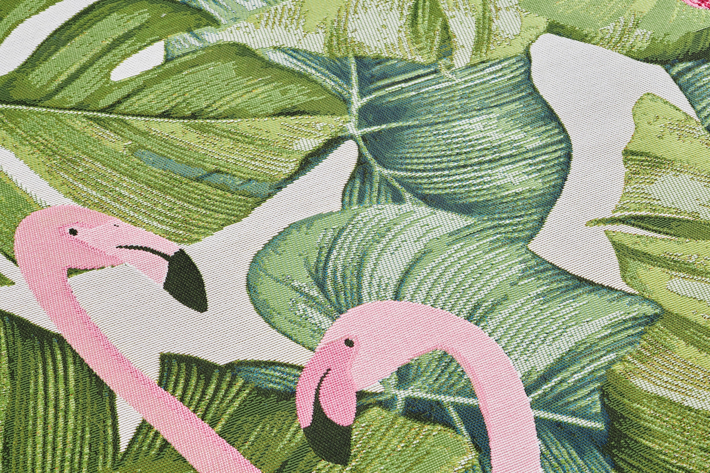 HANSE Home Outdoorteppich »Tropical Flamingo«, rechteckig, 3 mm Höhe, In-& Outdoor, Teppich, Wetterfest, Balkon, Garten, Wohnzimmer, Floral