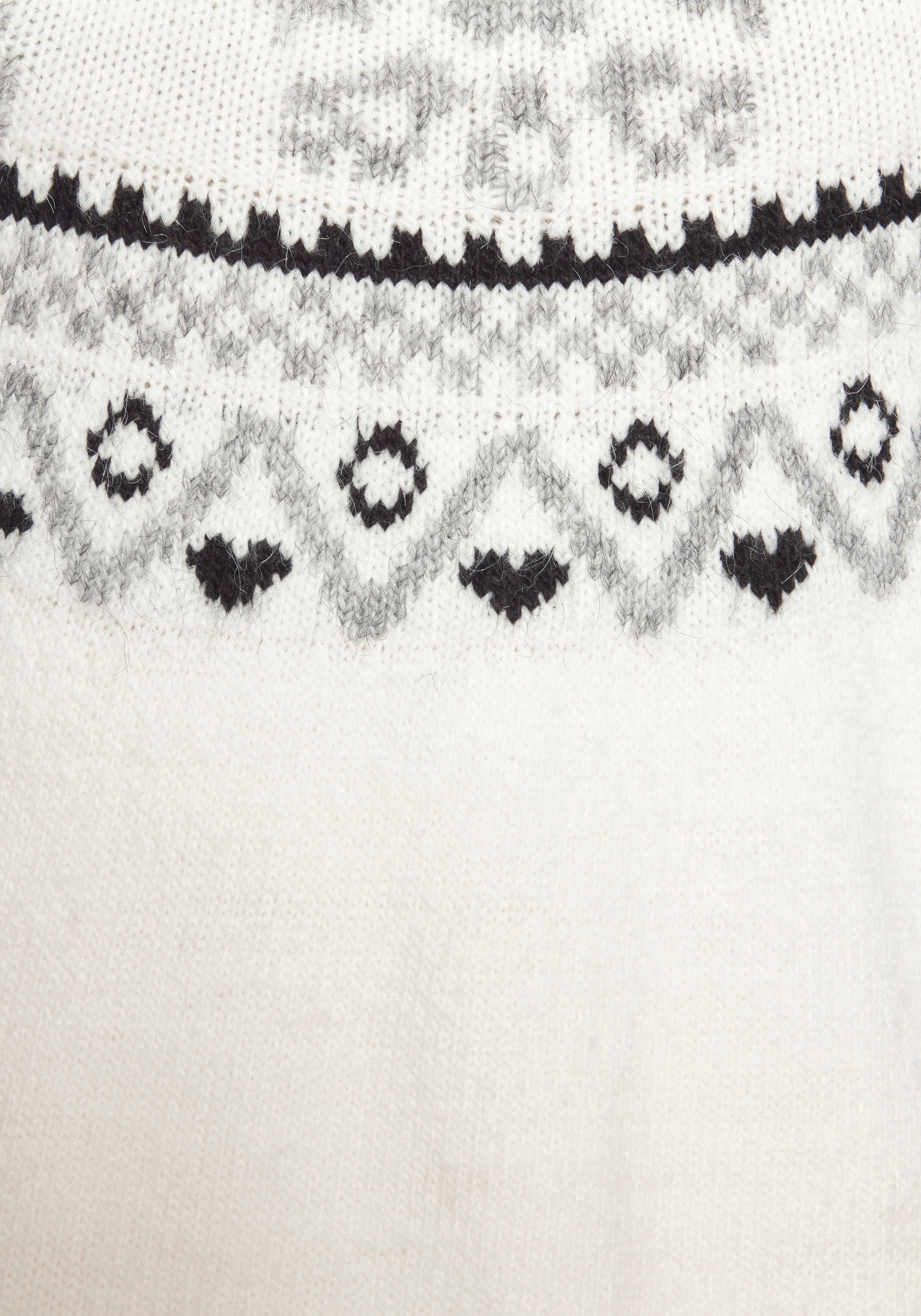 LASCANA Pull norvégien aus weichem Strick, Weihnachtspullover, Strickpullover mit Wintermotiv