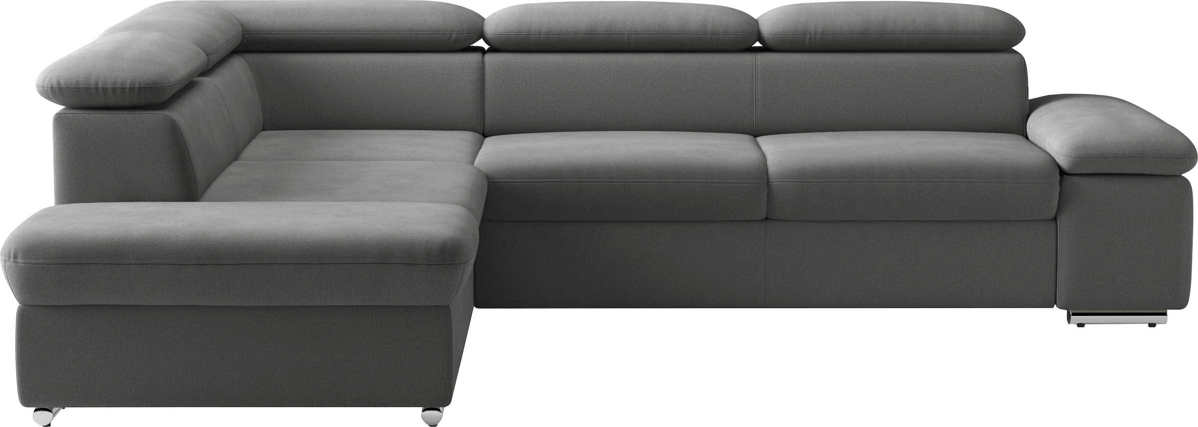sit&more Canapé d'angle »Valentine L-Form, B: 272 cm« mit Arm- & Kopfteilverstellung, optional mit Bettfunktion