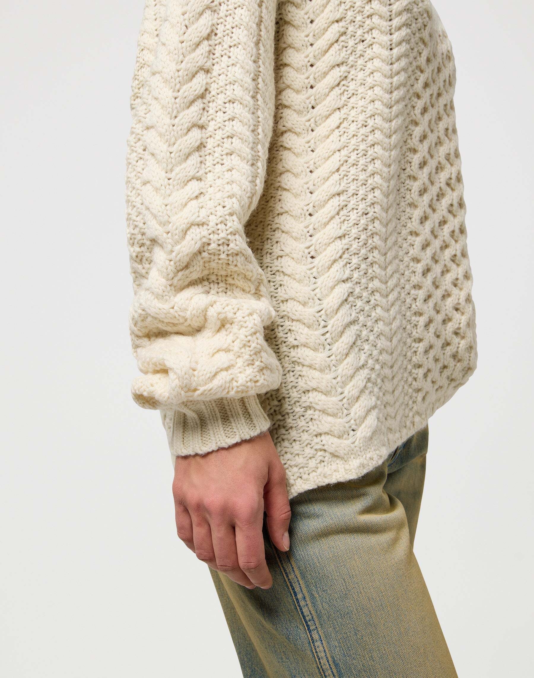 Wrangler Pull en tricot »WRANGLER Pullover V Neck Cable Knit«