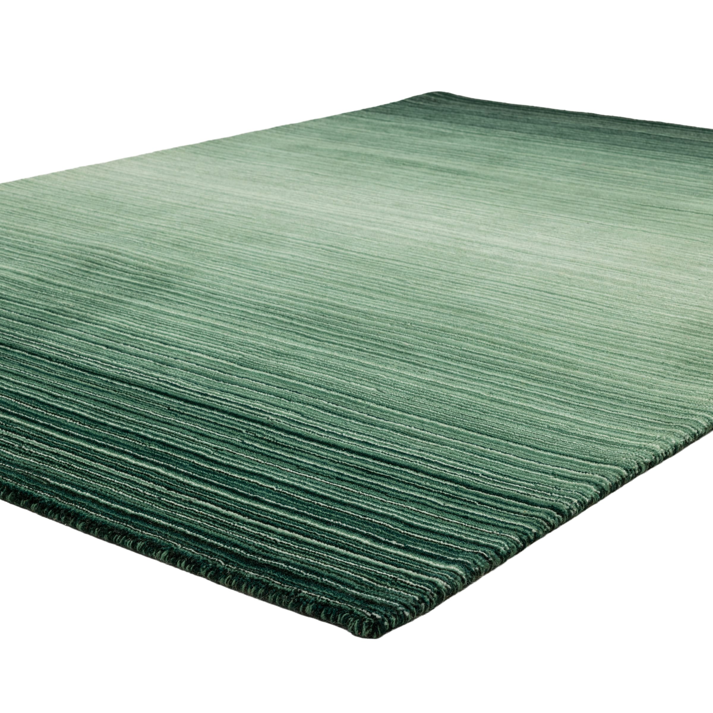 GOODproduct Tapis en laine »Tyllan, Handgefertigt, reine Wolle« Rectangulaire 14 mm Höhe dégradé de couleurs, chiné, salon, chambre, salle à manger