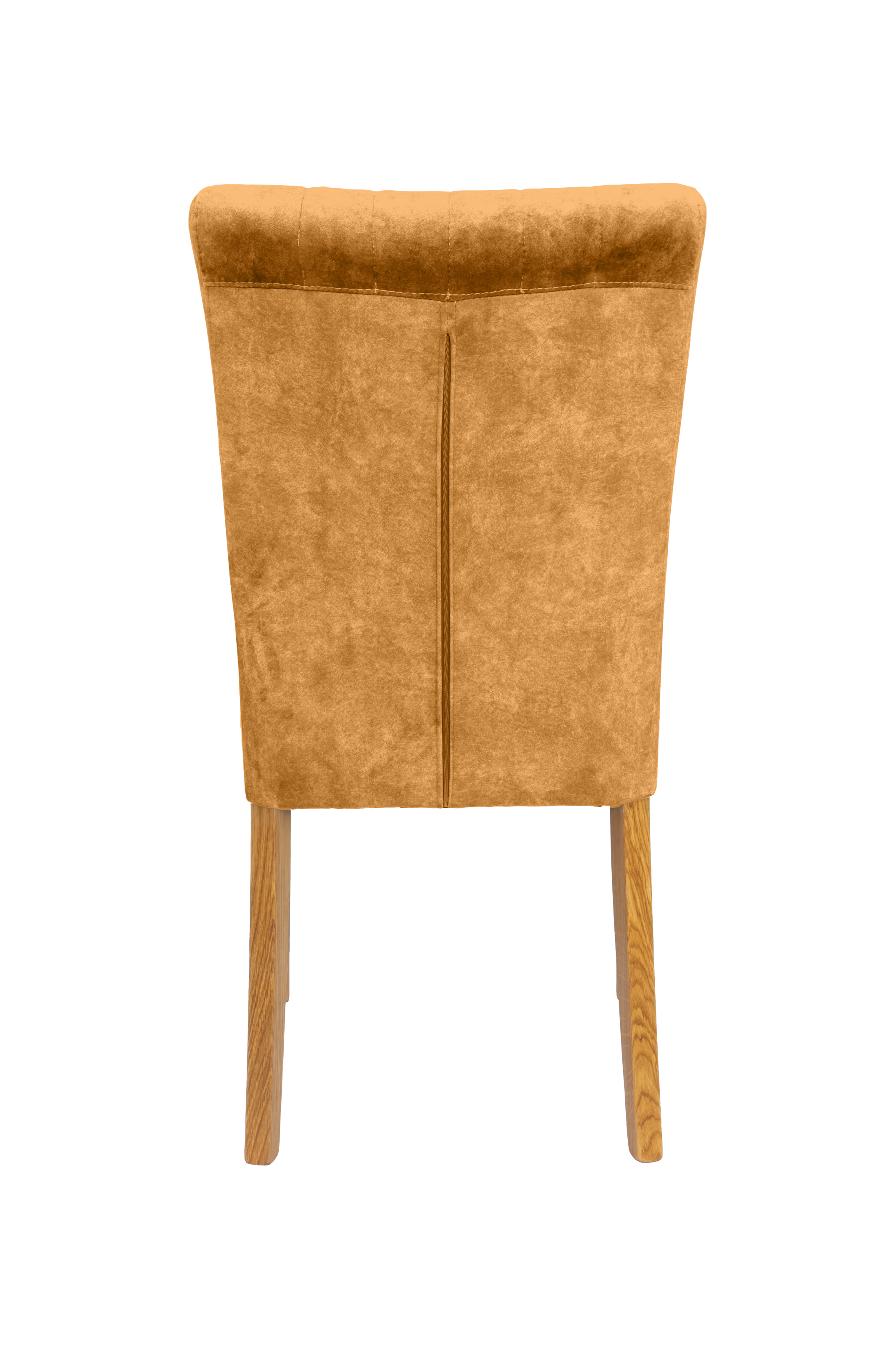 Home affaire 4-Fussstuhl, (Set), 2 St., Samtvelours, vertikale Nähte in der Rückenlehne