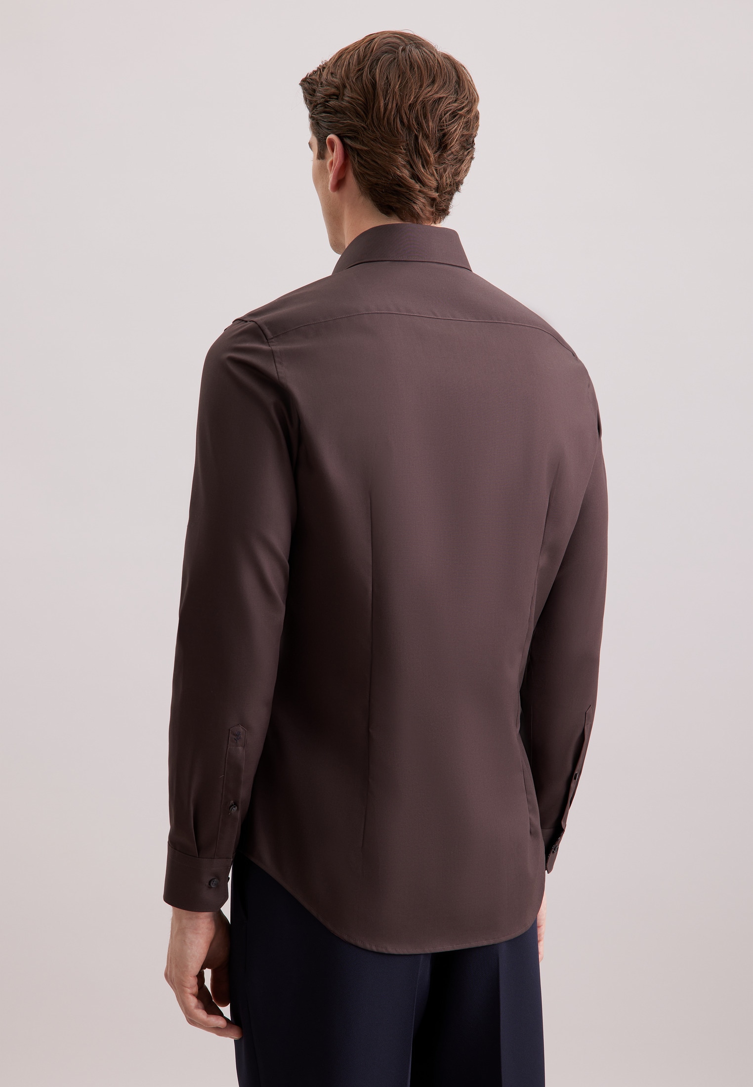 seidensticker Chemise d'affaires »Schwarze Rose« Slim 1/1 Kentkragen Uni