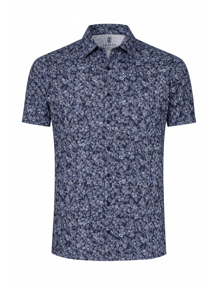 DESOTO Chemise à manches courtes »Casual Kent 1/2« chemise en jersey, slim fit, col Kent, infroissable