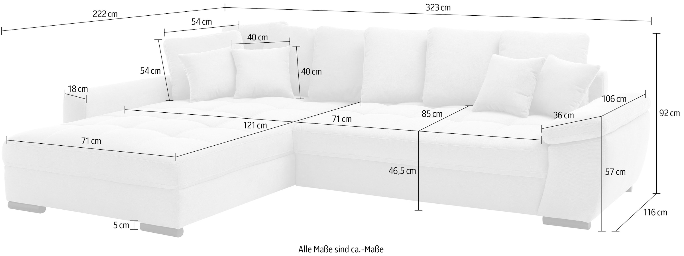 Mr. Couch Ecksofa »Richmond, L-Form«