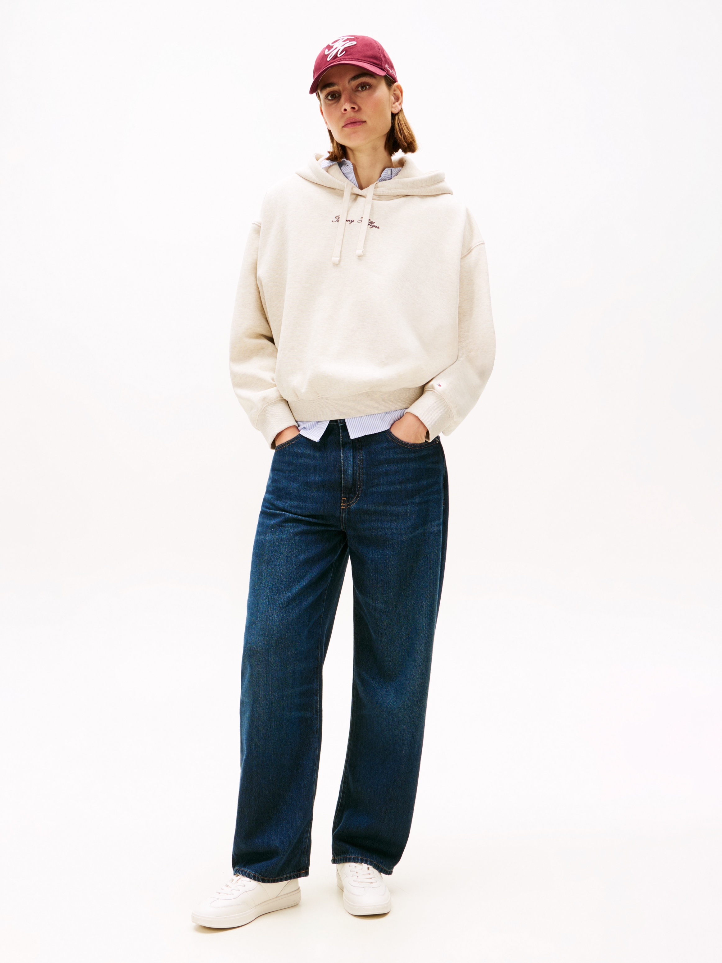 Tommy Hilfiger Kapuzensweatshirt »CLASSIC SCRIPT FLEECE HOODIE«