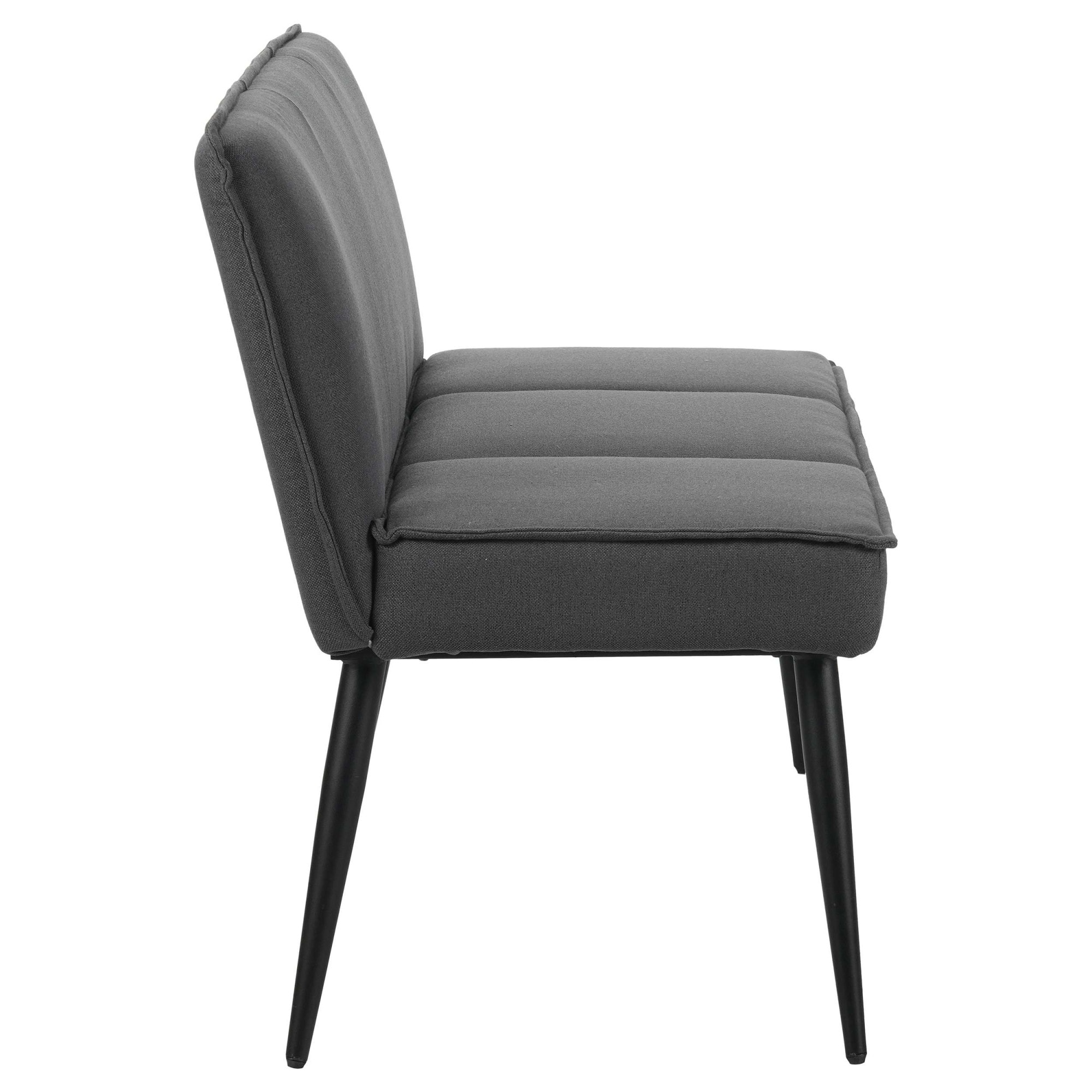 GOODproduct Essbank »Ianna« schwarze Metallbeine, pflegeleichtem Webstoff Bezug, Breite 140 cm