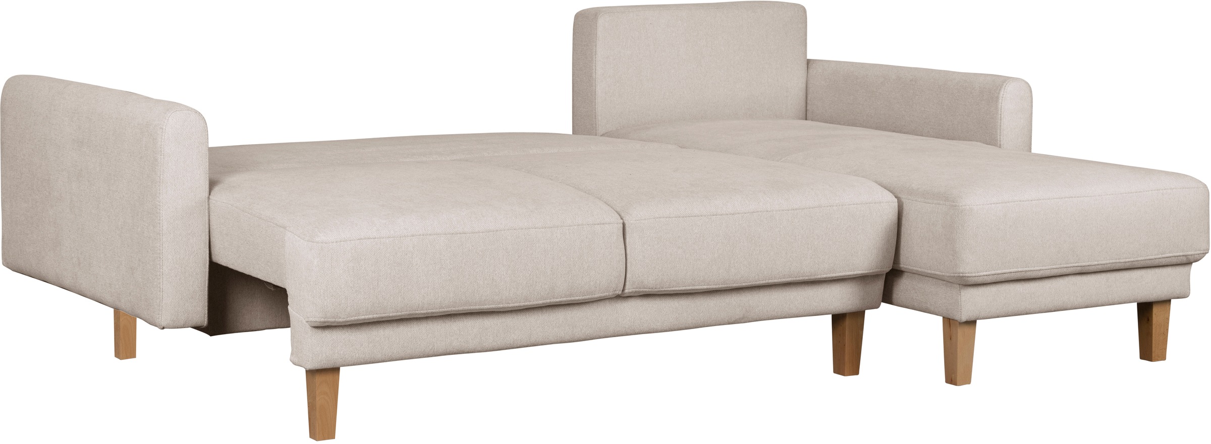 Home affaire Ecksofa »TRIPLO optionale Schlafsofa mit Bettkasten, Masse B/T/H: 234/164/89 cm«, L-Form wahlweise mit Bettfunktion - Liegefläche 132x210 cm