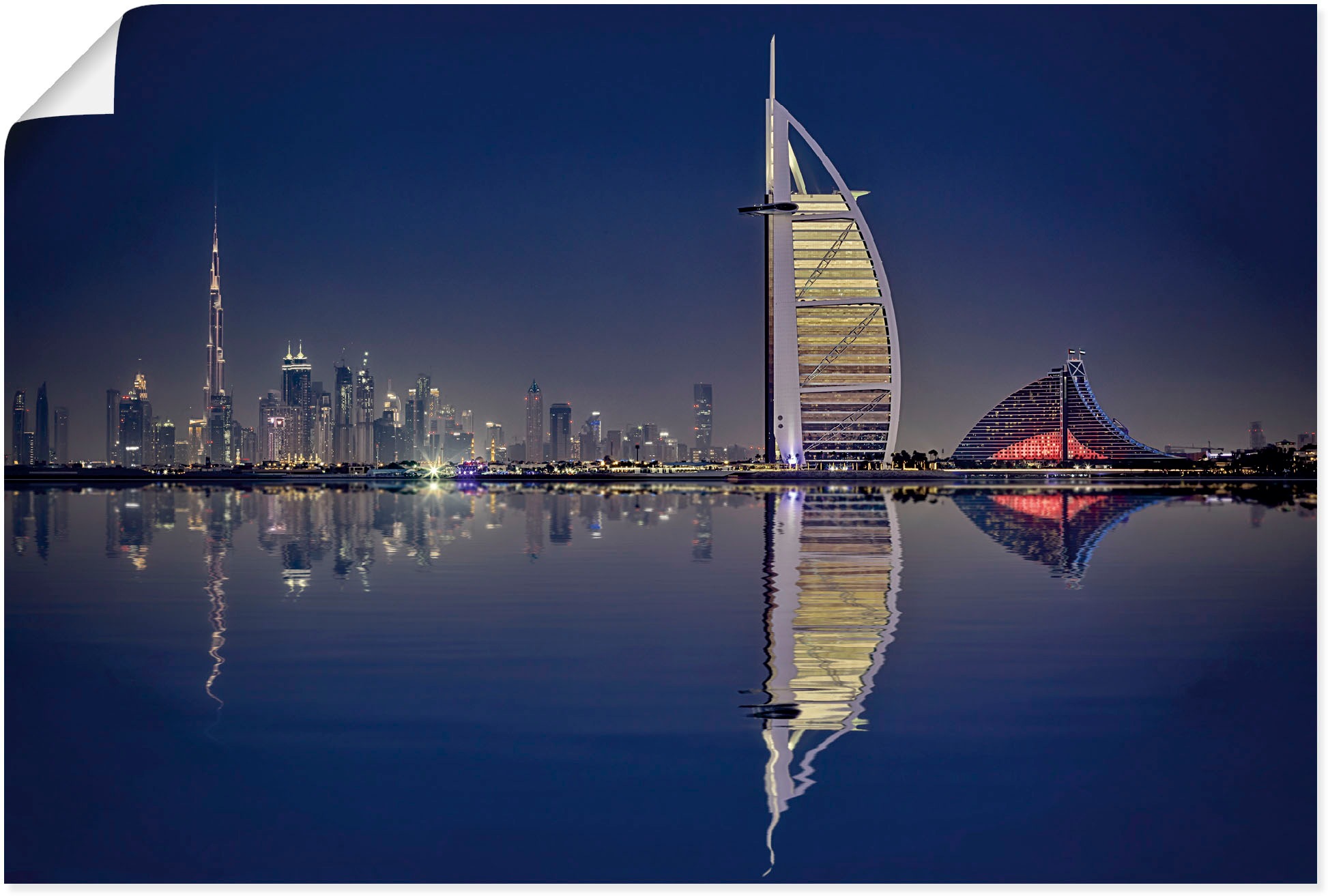Image of Artland Wandbild »Dubai II«, Bilder von Asien, (1 St.), in vielen Grössen & Produktarten - Alubild / Outdoorbild für den Aussenbereich, Leinwandbild, Poster, Wandaufkleber / Wandtattoo auch für Badezimmer geeignet bei Ackermann Versand Schweiz