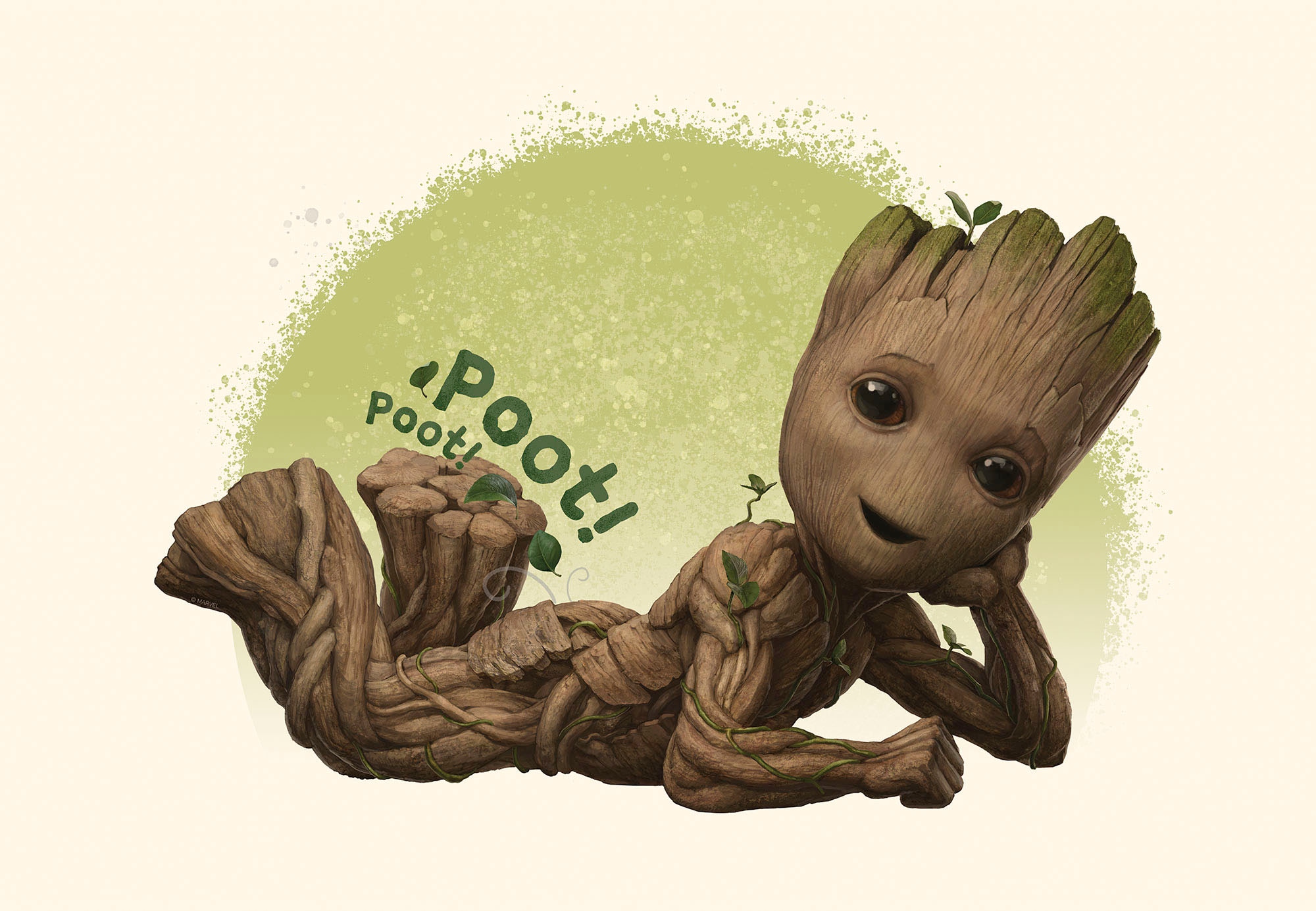 Komar Leinwandbild »Groot Poot - Grösse 60 x 40 cm«, Disney, (1 St., 60 x 40 cm (Breite x Höhe), Keilrahmenbild mit Echtholzrahmen, Kinderzimmer