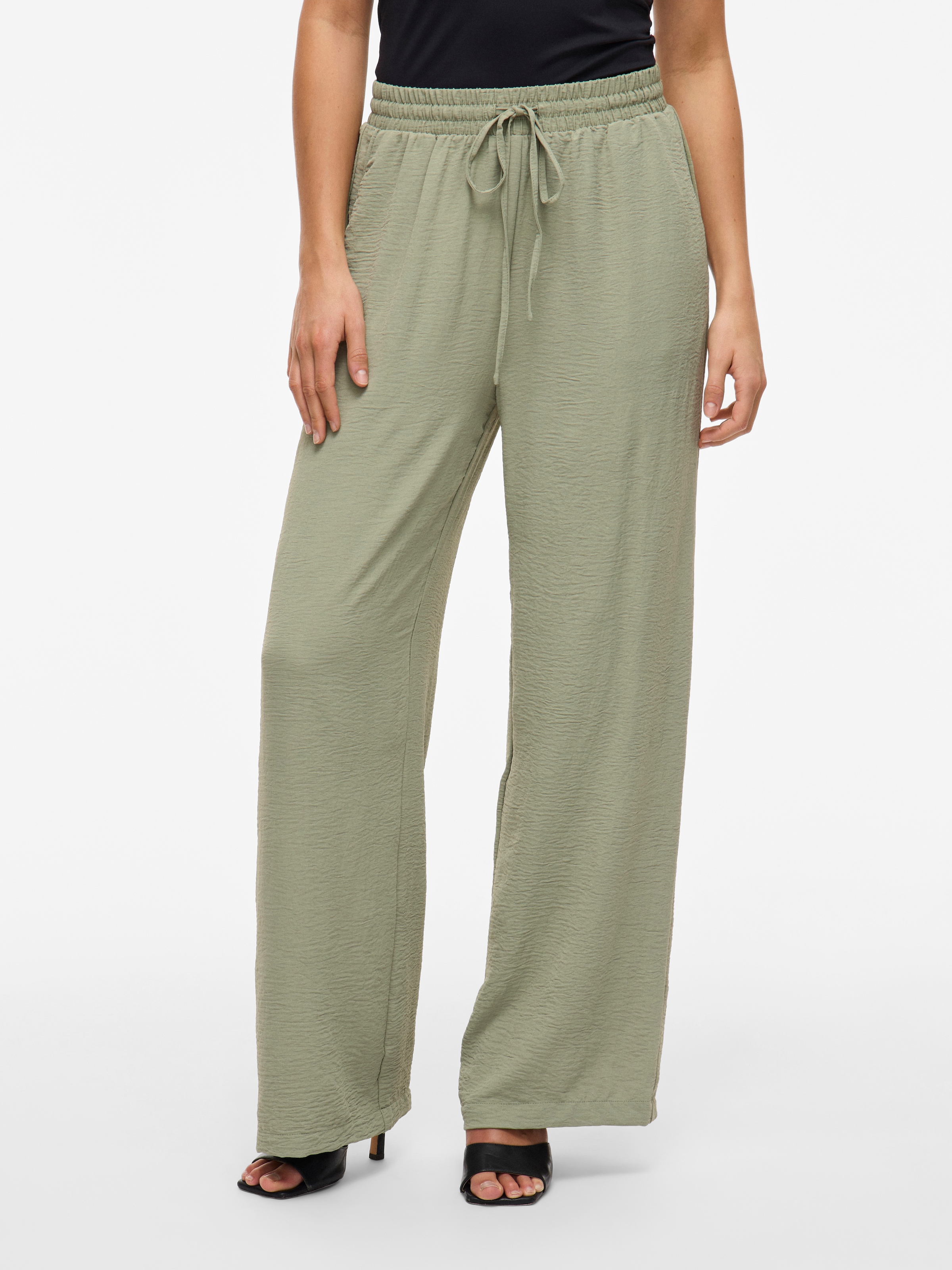 Image of Vila Schlupfhose "VIJOSA HW WIDE PANTS - NOOS" Sommerhose