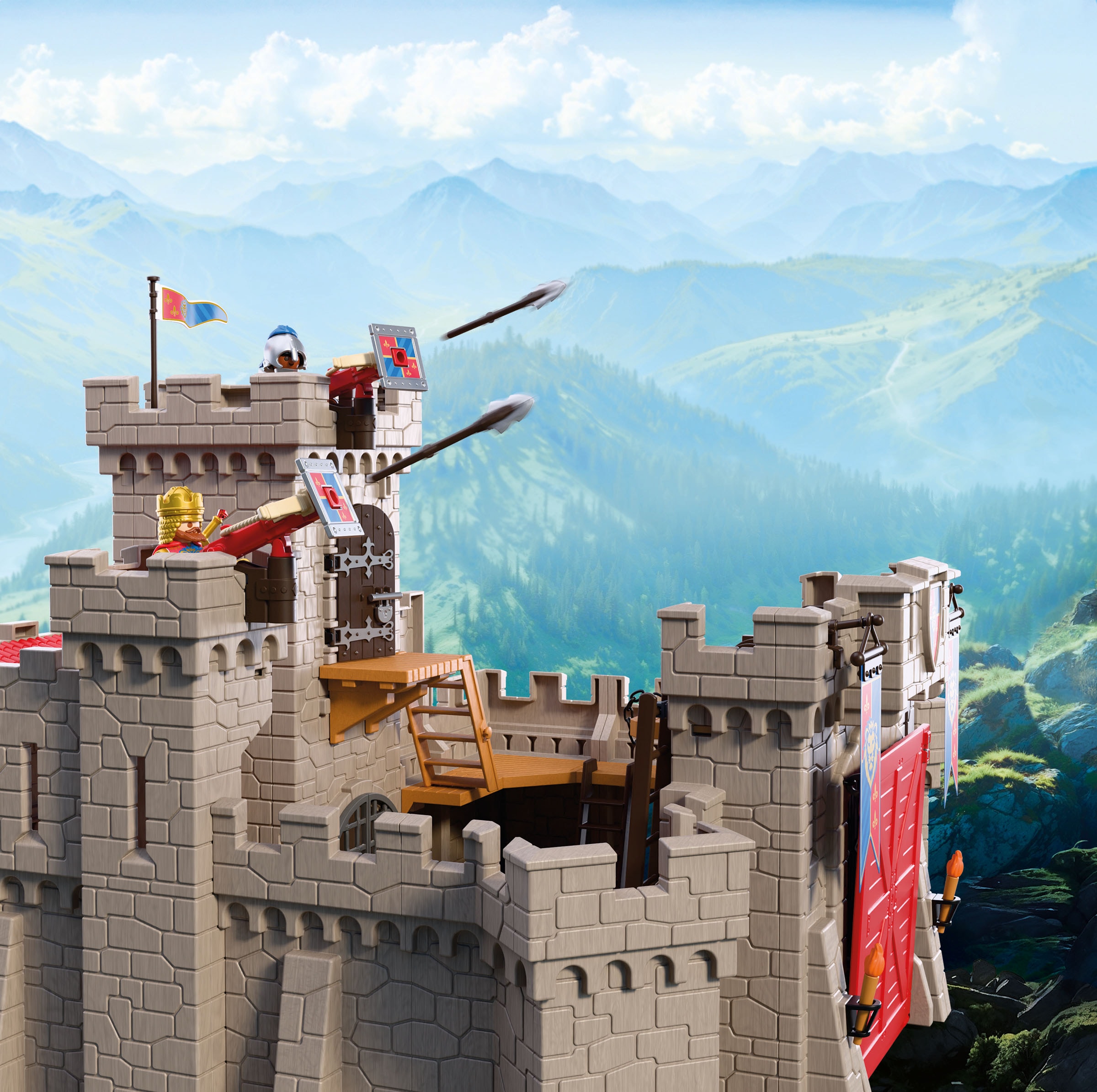 Playmobil® Jeu de construction »Grosse Löwenritterburg (72112), Knights« XXL Ritterburg mit Zugbrücke; Made in Europe