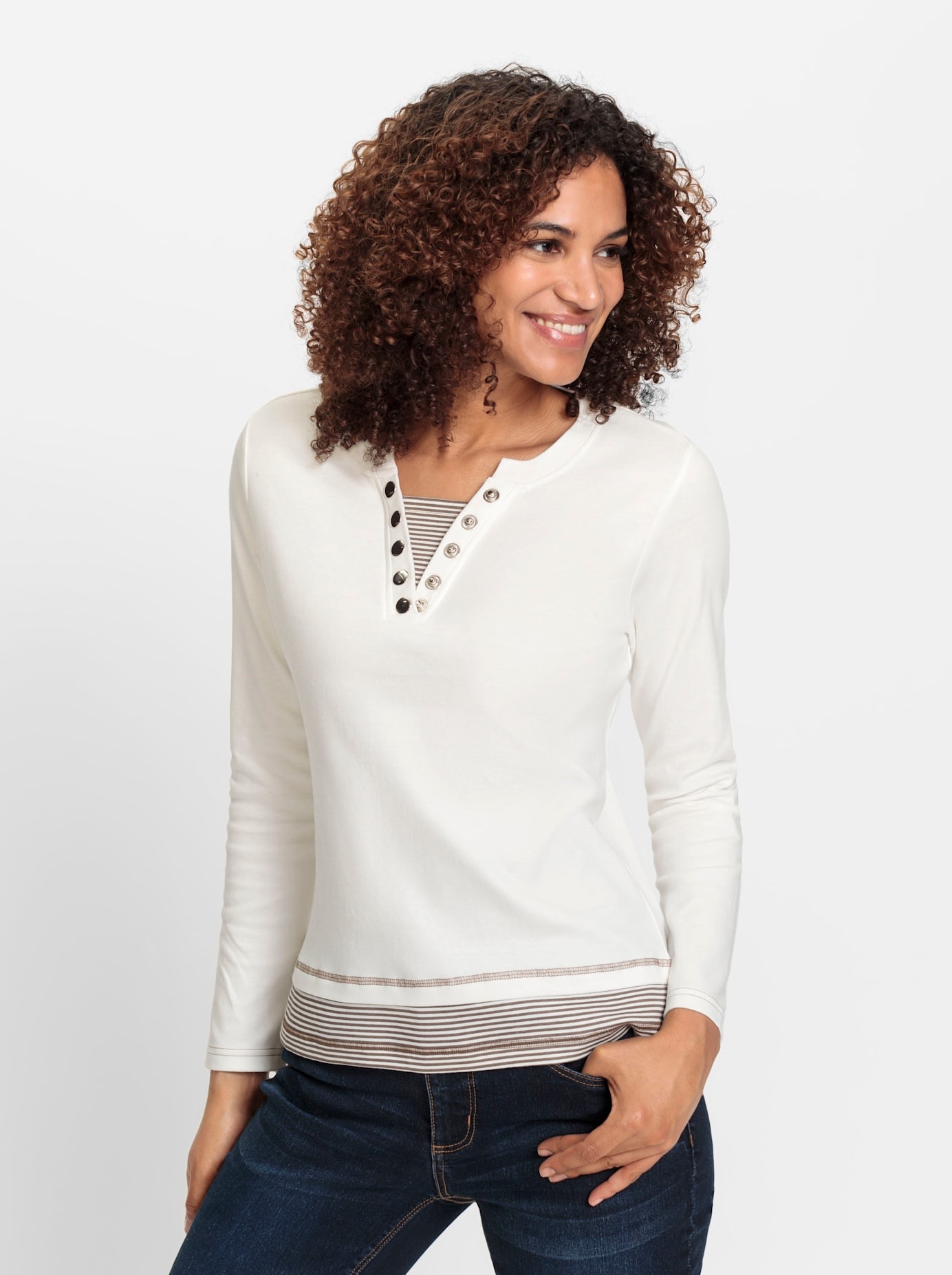 Inspirationen T-shirt à manches longues 2 en 1 »Shirt« 1 cuis