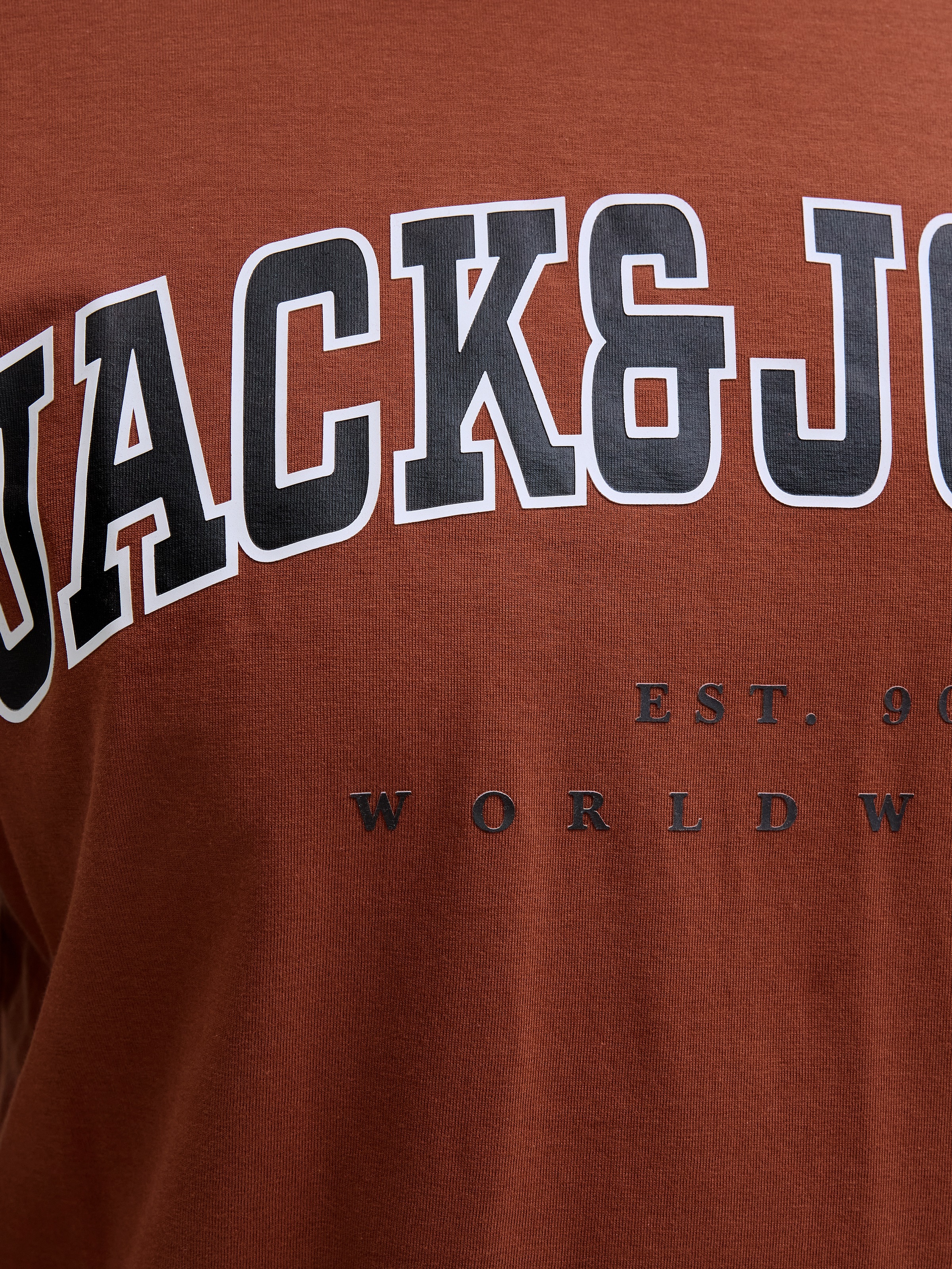 Jack & Jones PlusSize T-Shirt »JJECALEB VARSITY TEE SS O-NECK NOOS PLS«, mit Logobranding