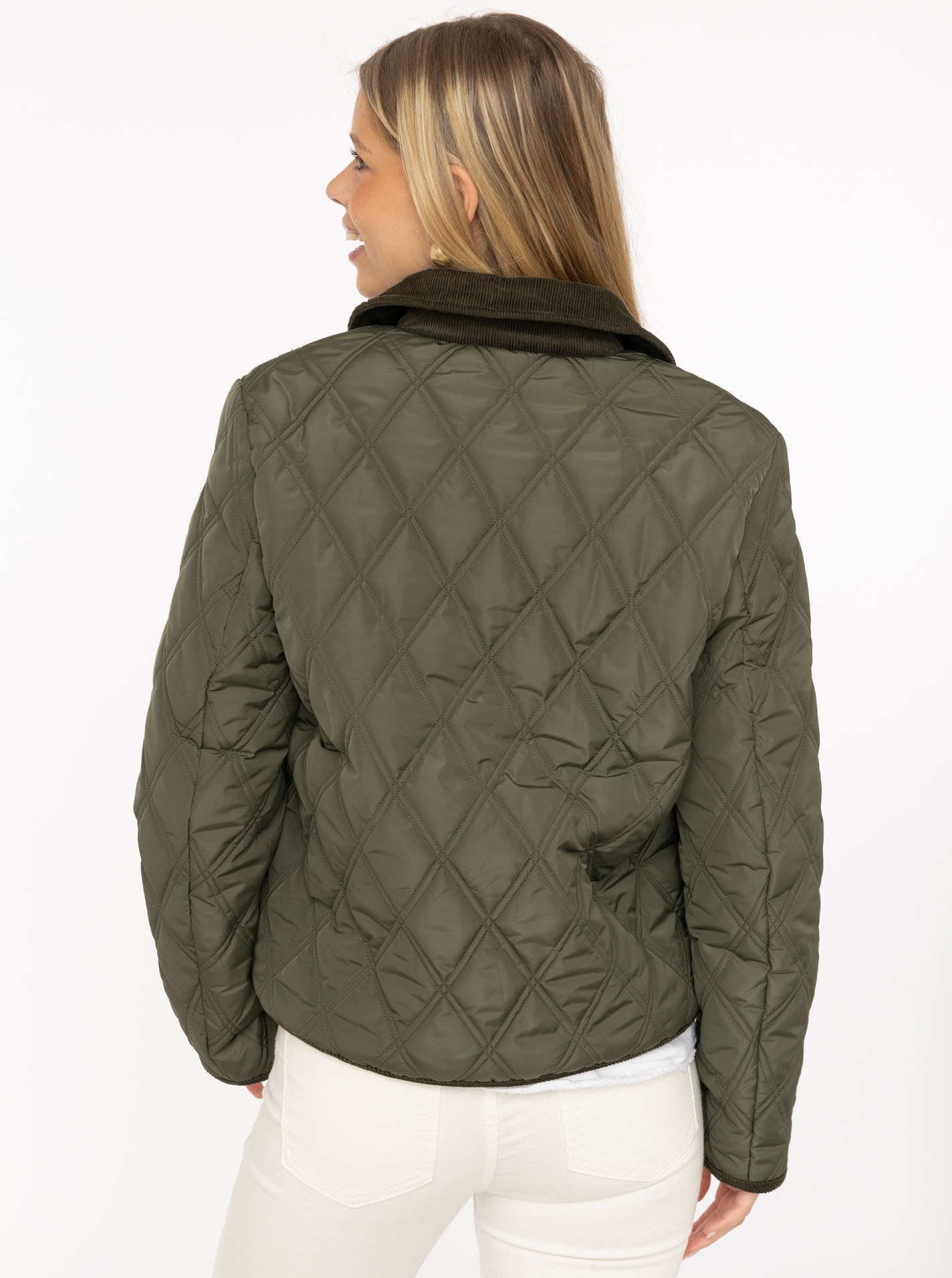 Zwillingsherz Steppjacke »"Classic"« Kordkragen, Knopfleiste und Taschen