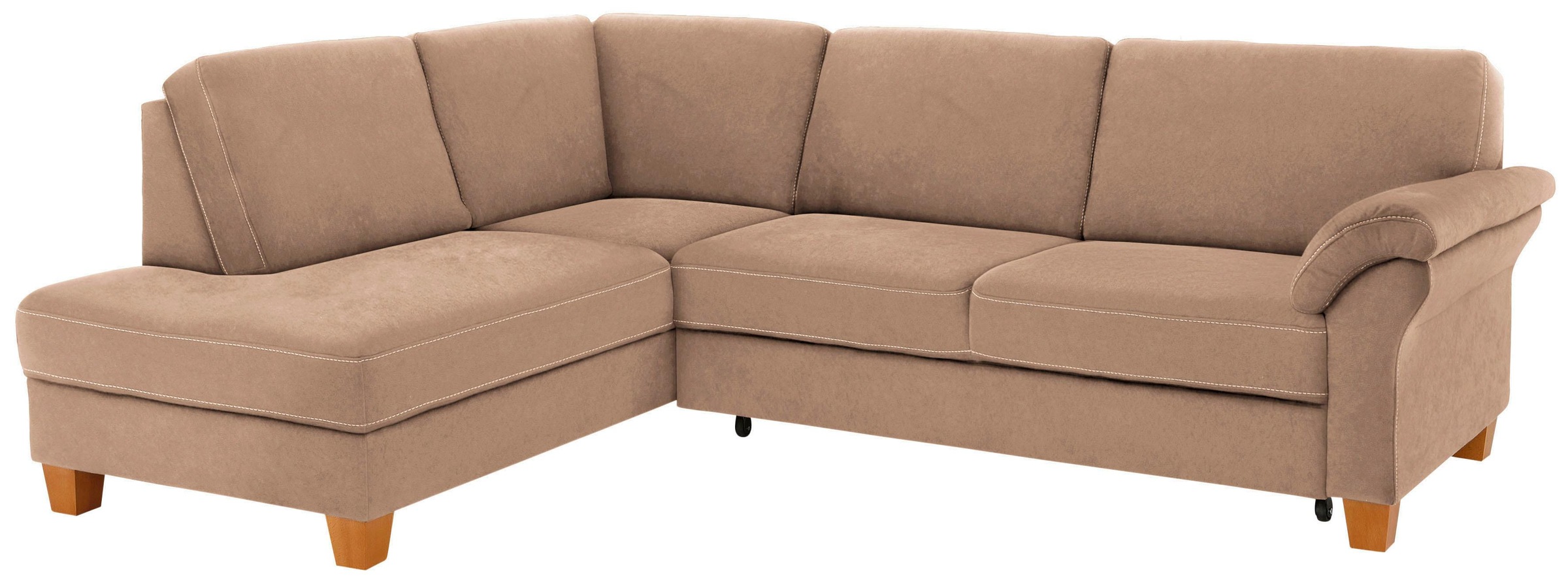 OTTO home Ecksofa "Borkum L-Form, B: 249 cm - OTTO. Verlässliche Qualität." optional mit Schlaffunktion, Eckcouch mit Federkern