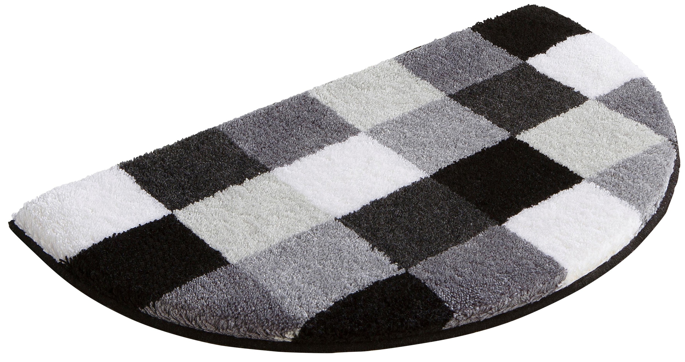 Grund Badematte »Mosaik, Badvorleger, Badezimmer Teppich, sehr weich«, rutschhemmend beschichtet, fussbodenheizungsgeeignet, angenehm weich, auch als 3 teiliges Set erhältlich, Made in Europe