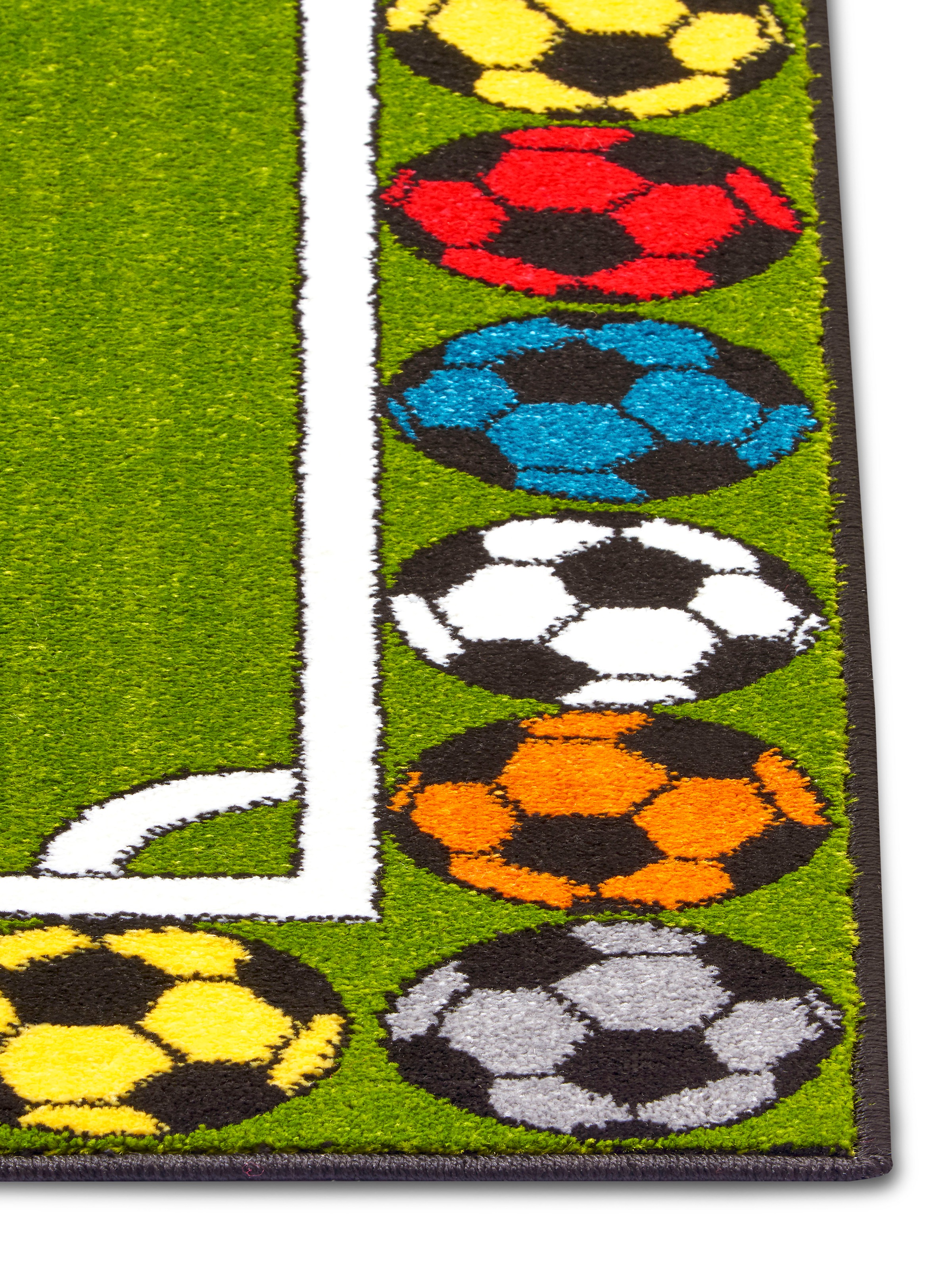 HANSE Home Teppich »Football Stadium«, rechteckig, 9 mm Höhe, Farbenfrohes Design, Spielunterlage, Fussball strapazierfähig
