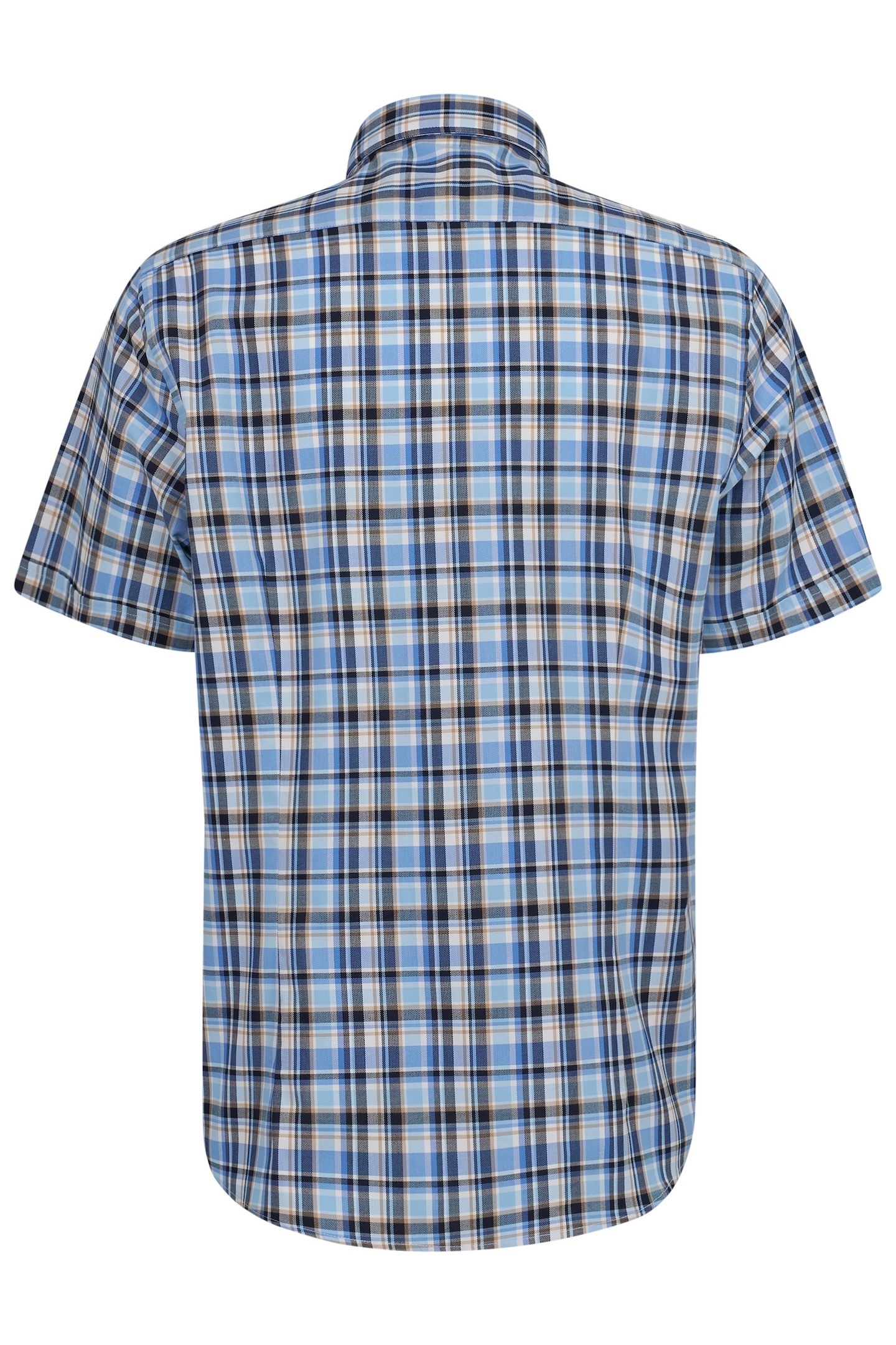 bugatti Kurzarmhemd mit Karo-Muster