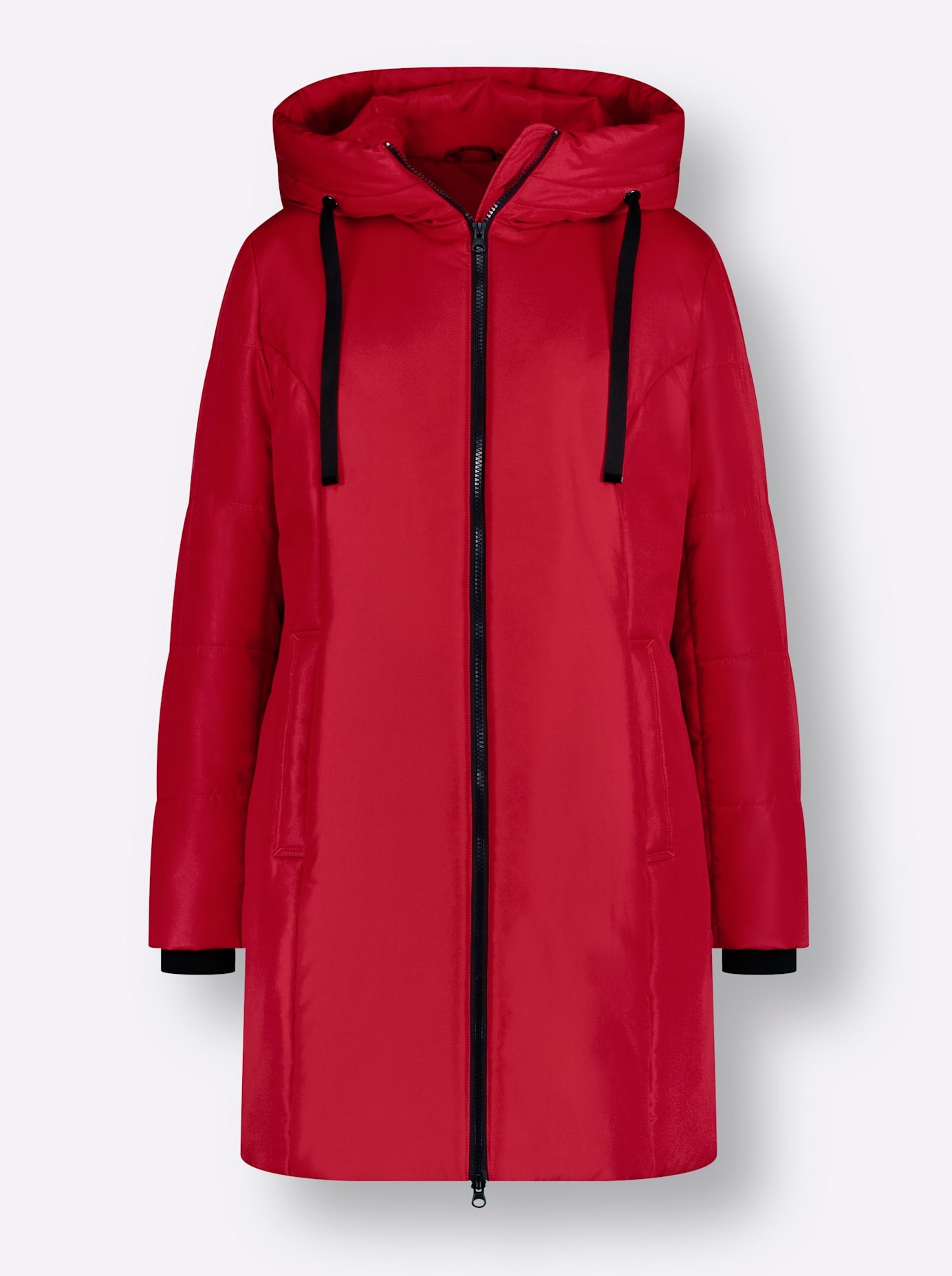 Classic Basics Langjacke, mit Kapuze