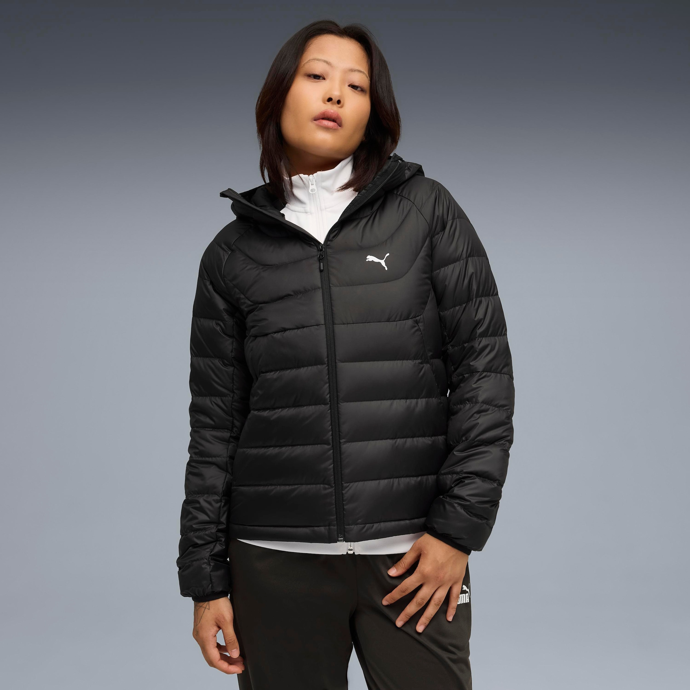 Image of PUMA Daunenjacke "PACKLITE HOODED DOWN JACKET" mit Kapuze mit Kapuze, mit warmCELL Isolierung, mit WindCELL Technologie