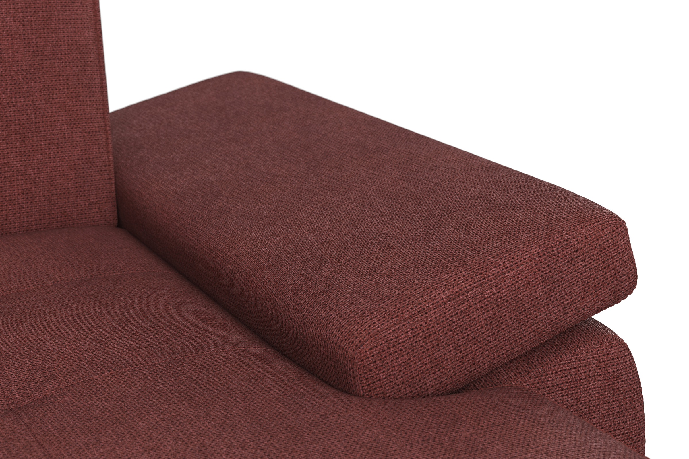 DOMO collection Wohnlandschaft »Capelo, komfortabel, klare Linien zeichnen dieses Design aus, U-Form« mit Armteilverstellung, wahlweise mit Bettfunktion, Federkern