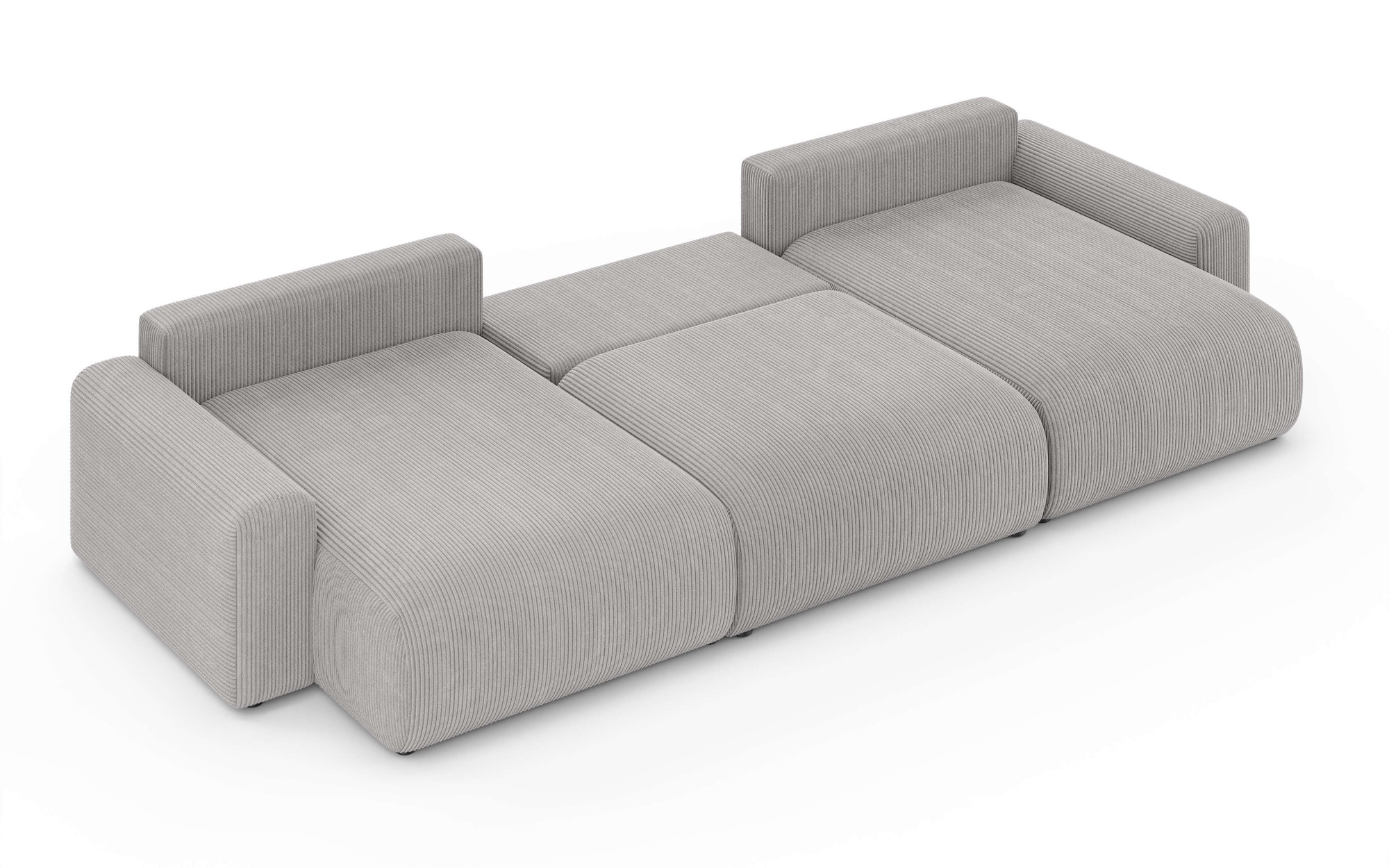 Home affaire Wohnlandschaft »LAKESIDE mit Bettfunktion und Bettkasten, Masse B/T/H: 332,5/142/84 cm«, U‑Form mit vielen Kissen und Wellenunterfederung