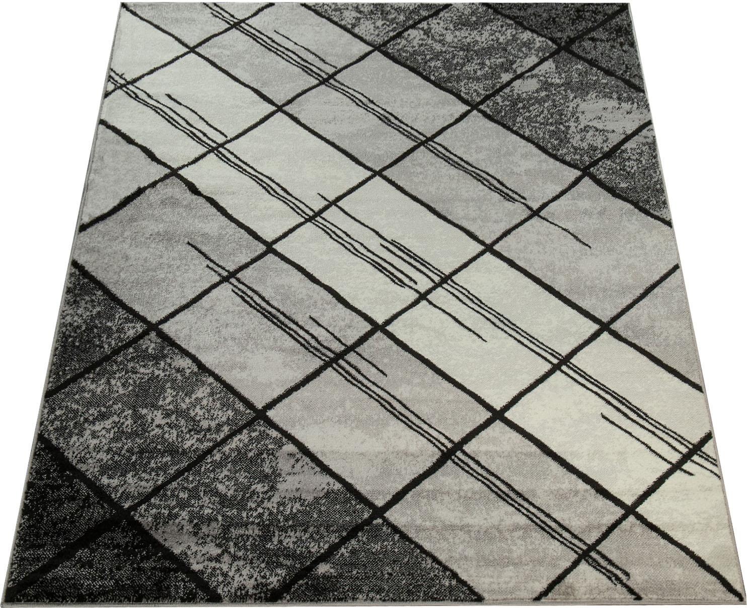 Image of Paco Home Teppich »Sinai 071«, rechteckig, 9 mm Höhe, Kurzflor, modernes Karo Design, ideal im Flur & Schlafzimmer bei Ackermann Versand Schweiz