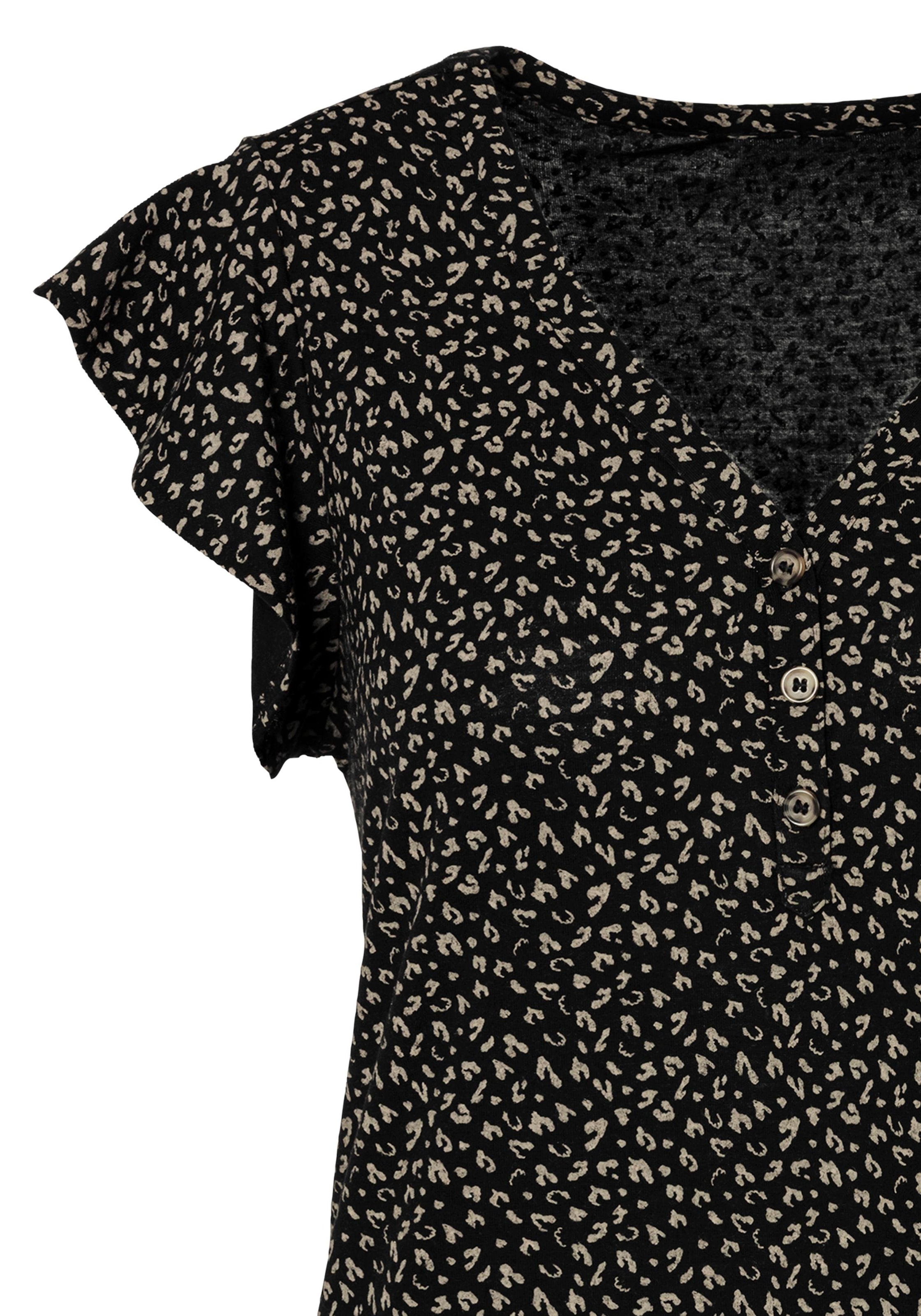 LASCANA Shirttop »mit Knopfleiste und Flügelärmelchen«, (2er-Pack), aus weicher Viskose-Qualität