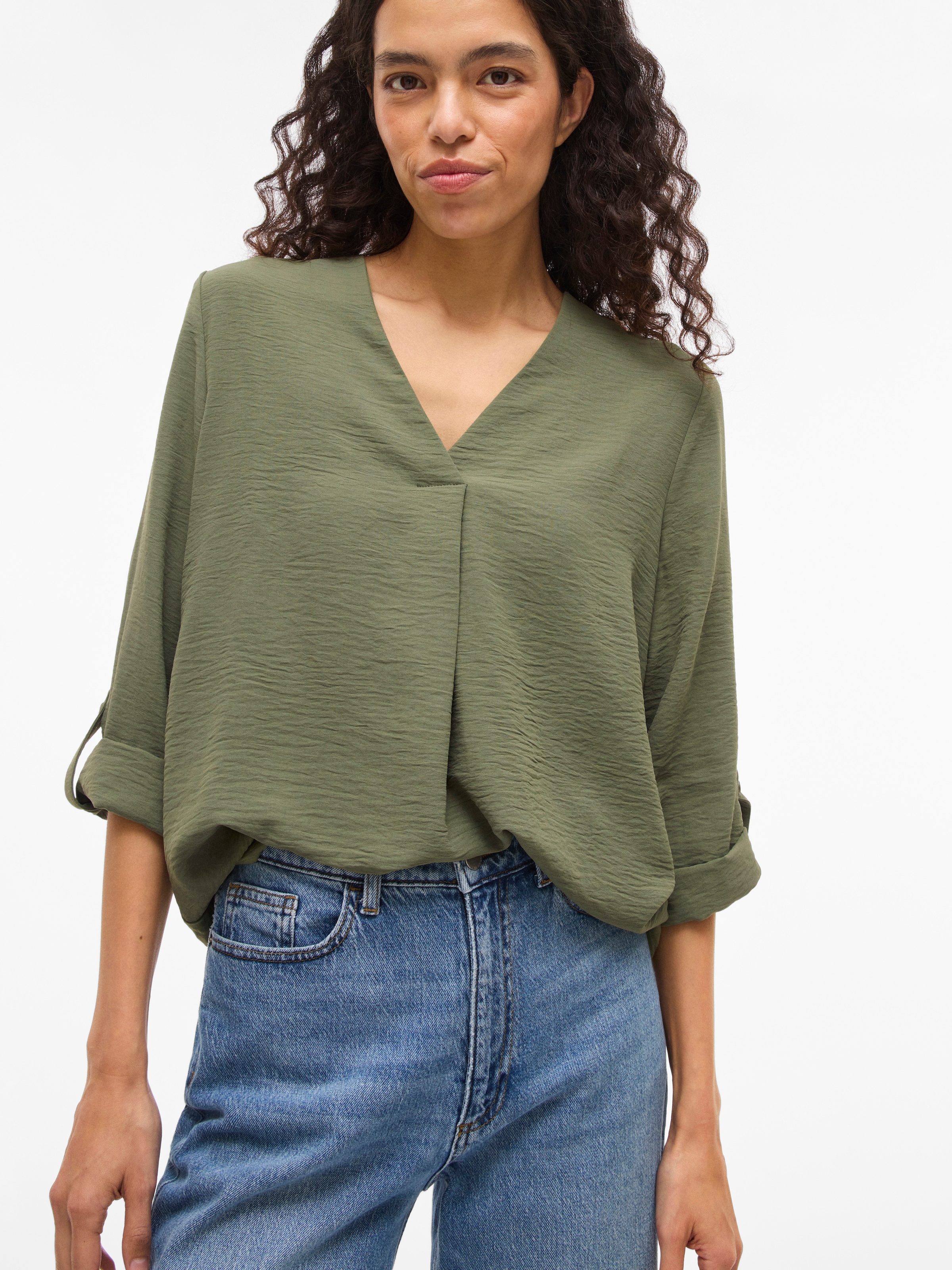Vila Chemisier »VIJOSA 3/4 V-NECK TOP - NOOS«