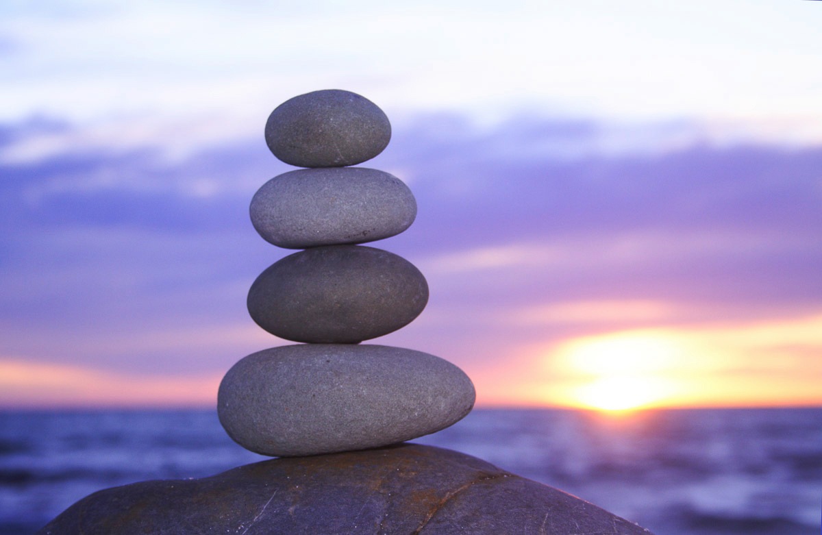 Papermoon Fototapete »Zen Sonnenuntergang«