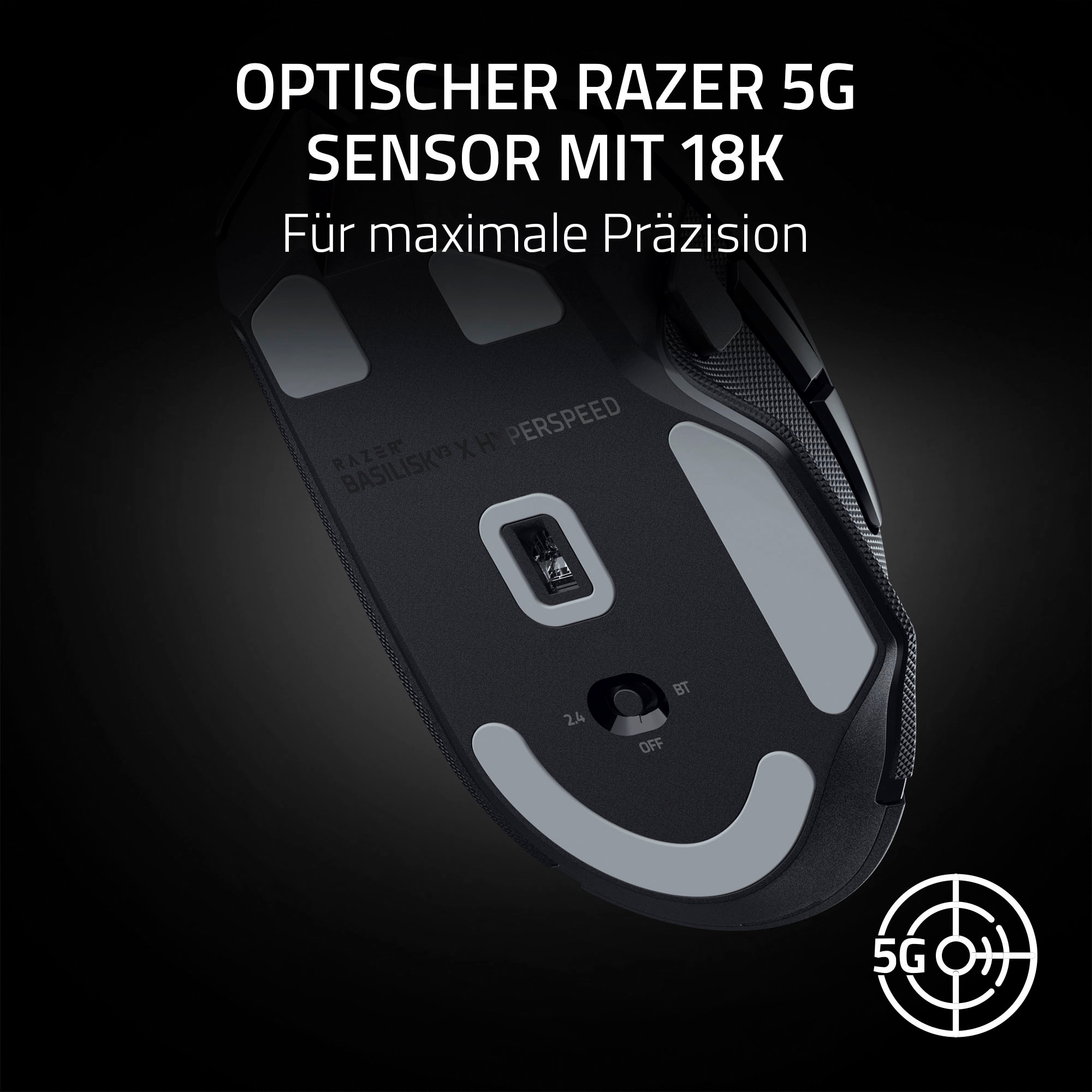 RAZER Gaming-Maus »Basilisk V3 X HyperSpeed« Bluetooth | USB