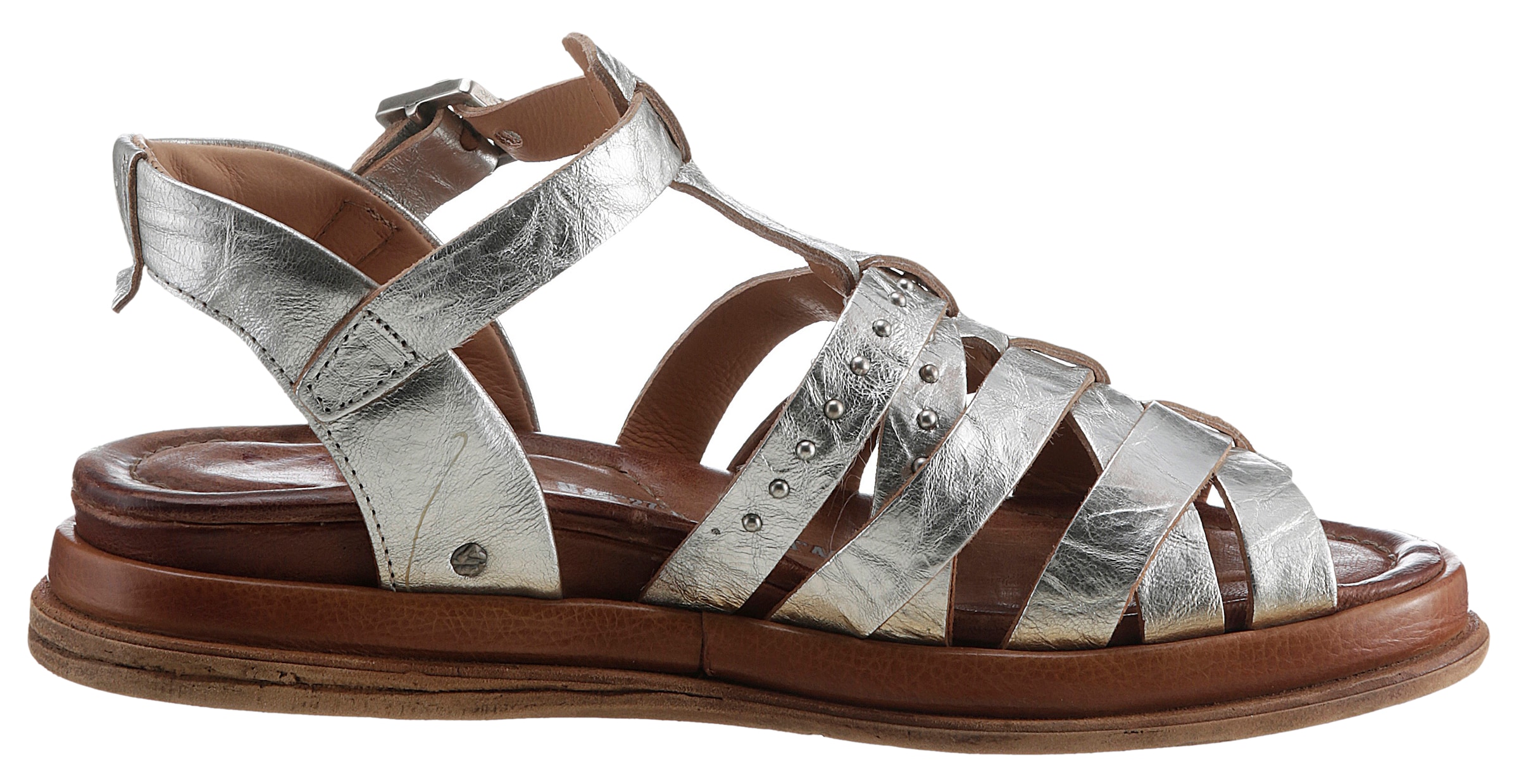 A.S.98 Riemchensandale »OTTONE«, Keilabsatz, Sommerschuh, Sandalette im Gladiatoren Look