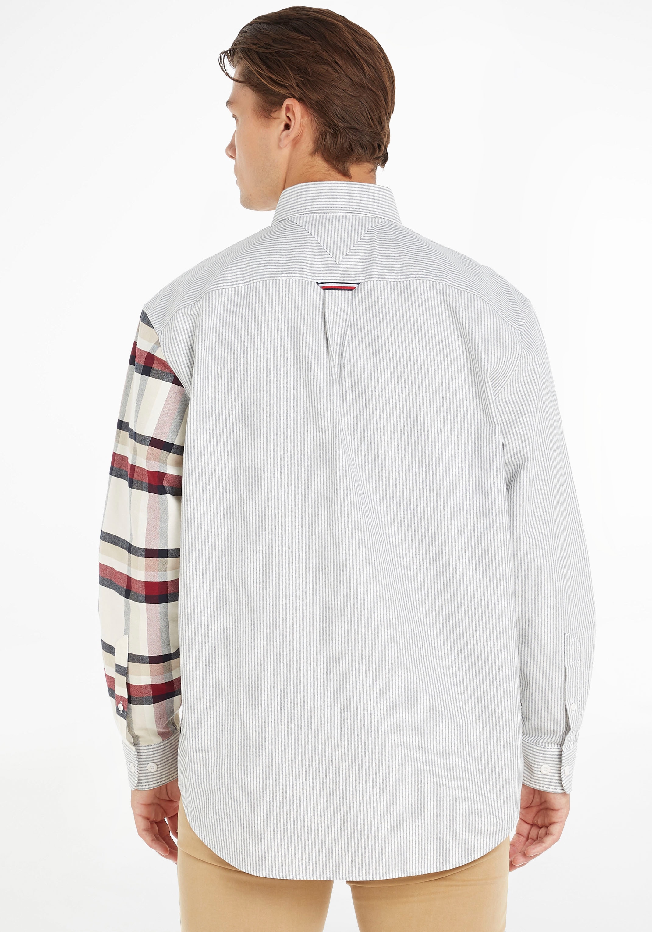 Tommy Hilfiger Langarmhemd »GLOBAL STP CHECK BLOCKING SHIRT«, mit Tommy Hilfiger-Branding am Rücken