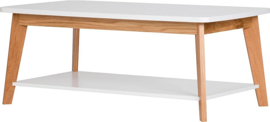 Image of Woodman Couchtisch »Tariko«, Breite 115 cm, Gestell aus massiver Eiche, mit 1 Ablageboden bei Ackermann Versand Schweiz