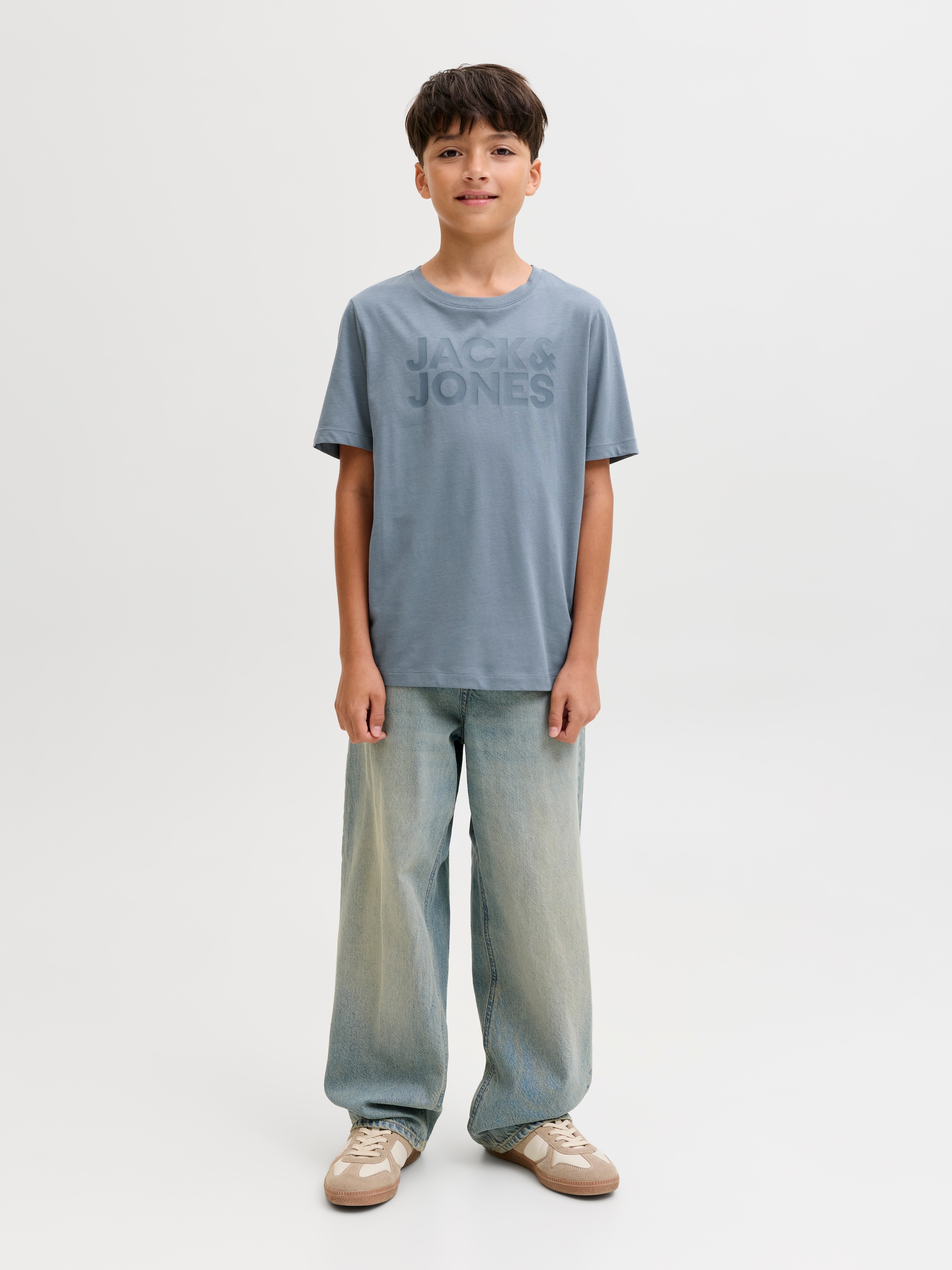 Jack & Jones Junior Rundhalsshirt »JJECORP stylisch, atmungsaktiv, pflegeleicht« bedruckt, casual, regular fit, Jersey, Rundhals