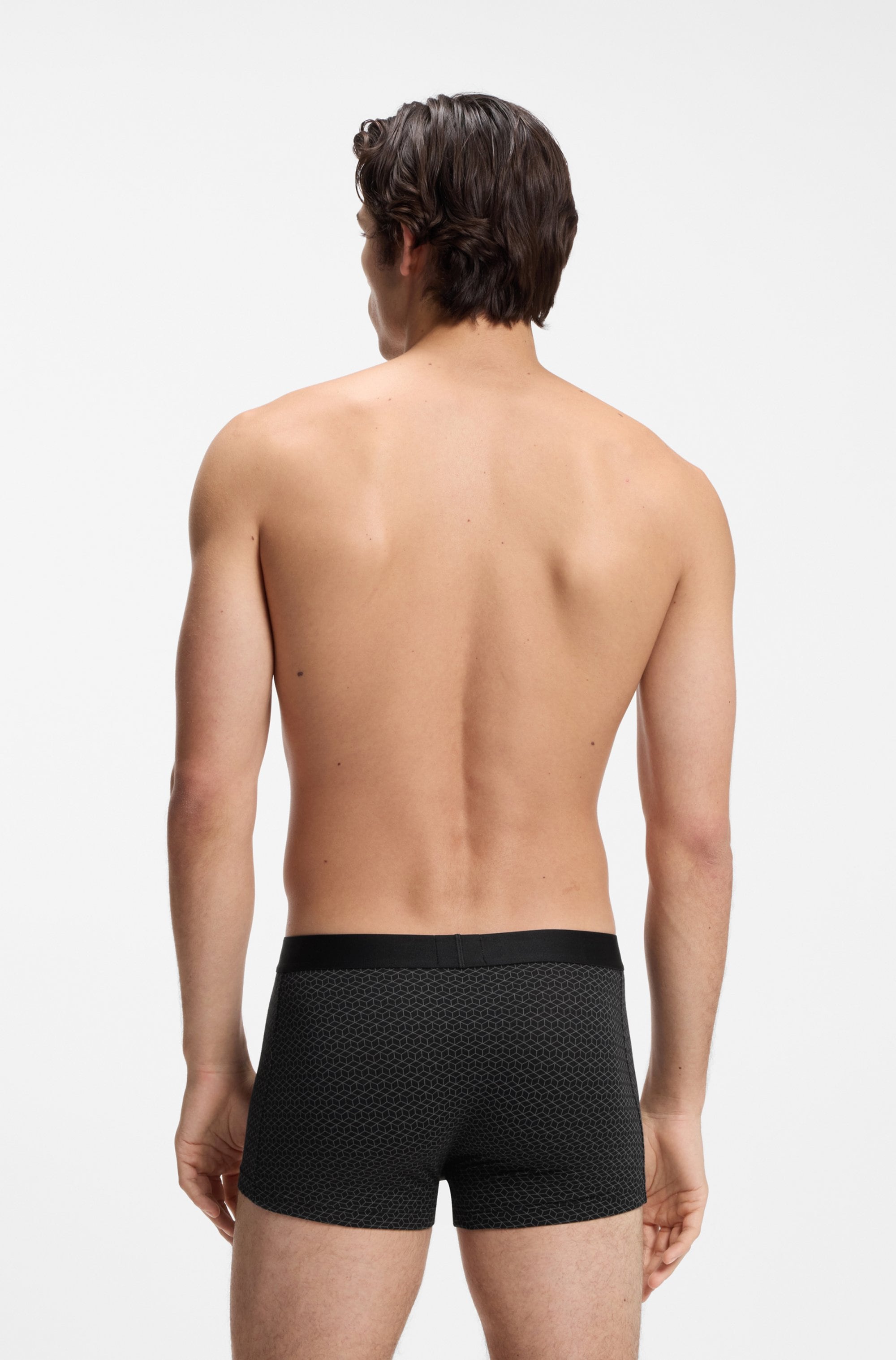 BOSS Tronc »Trunk 3P BOSS ONE« 3 cuis hauteur de taille moyenne, 1x à motifs, 2x unis