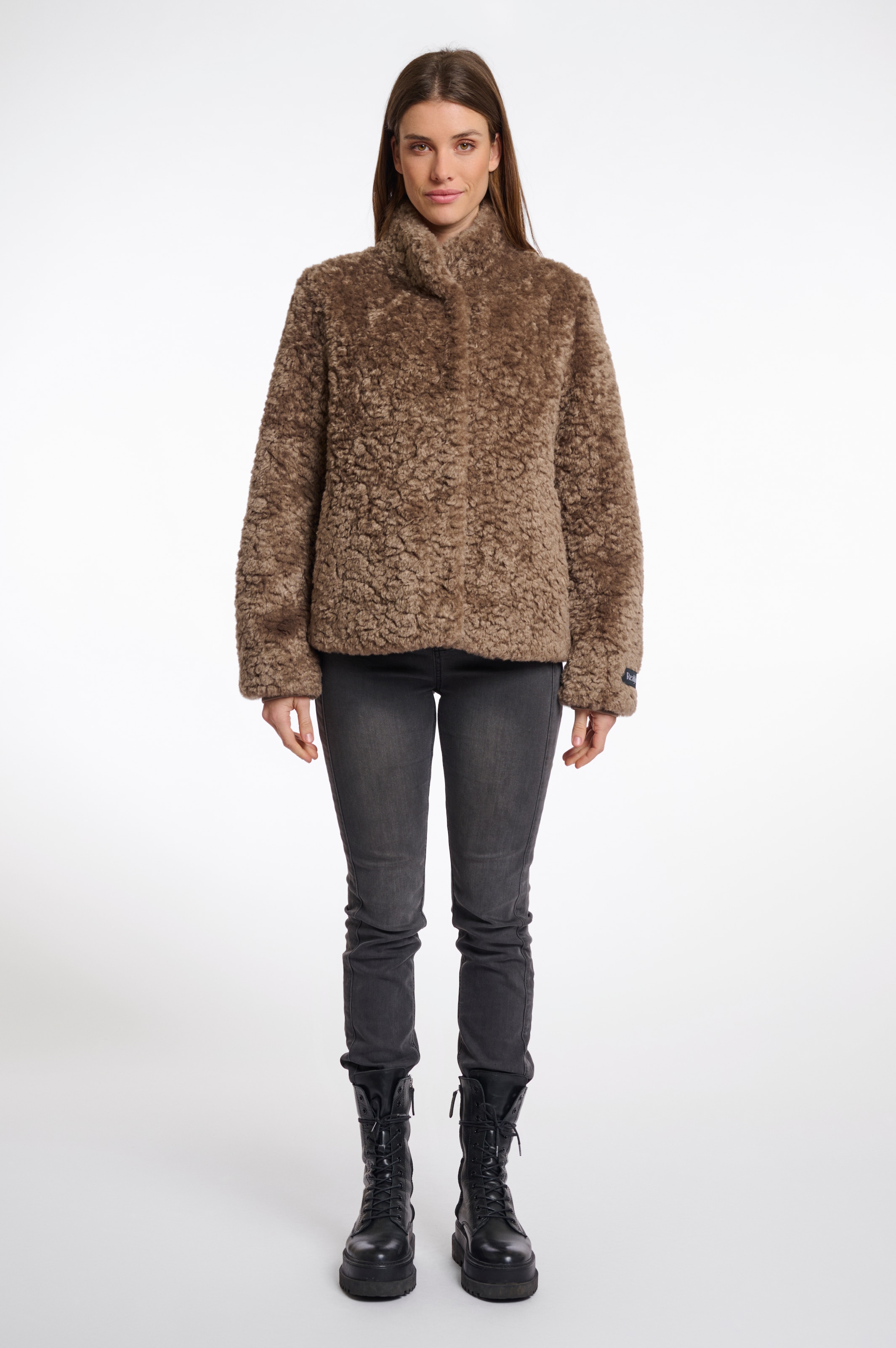 Rino & Pelle Kurzjacke »KION«, ohne Kapuze, in Fell-Optik